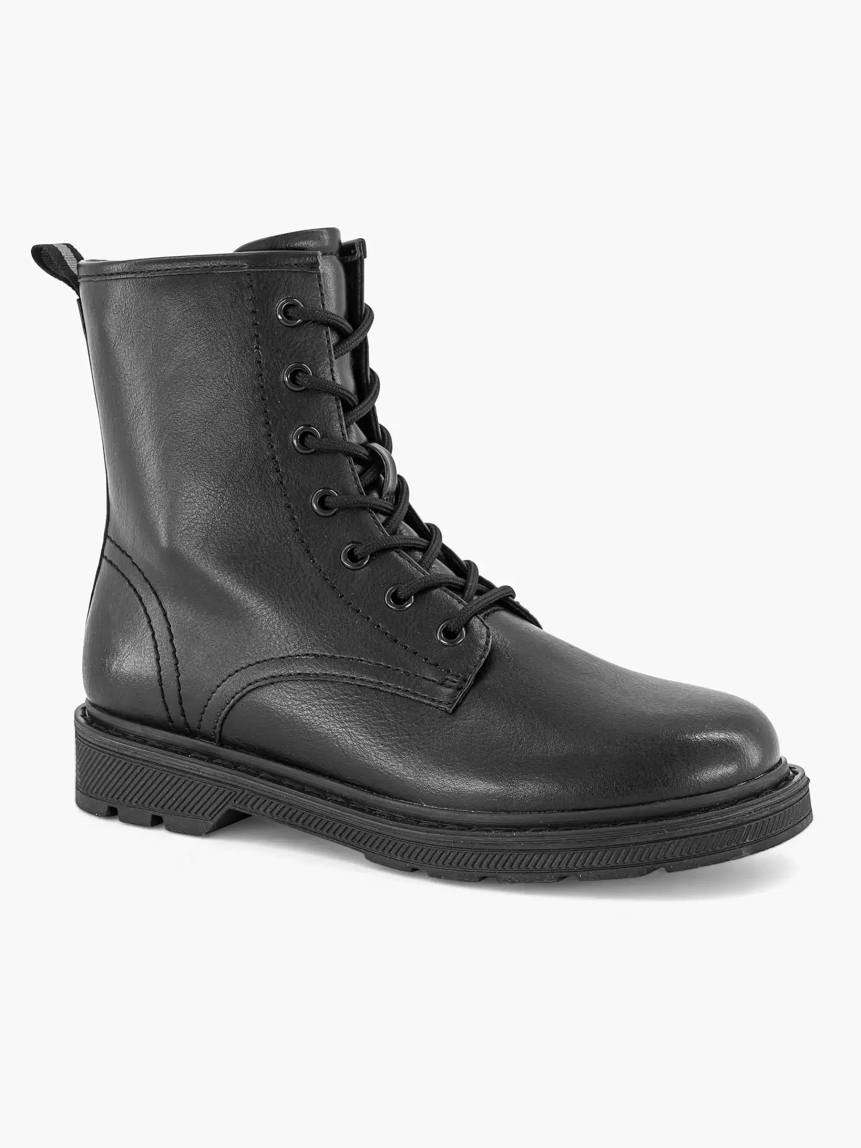 Graceland Enkellaarzen & Boots>E Veterboot Zwart