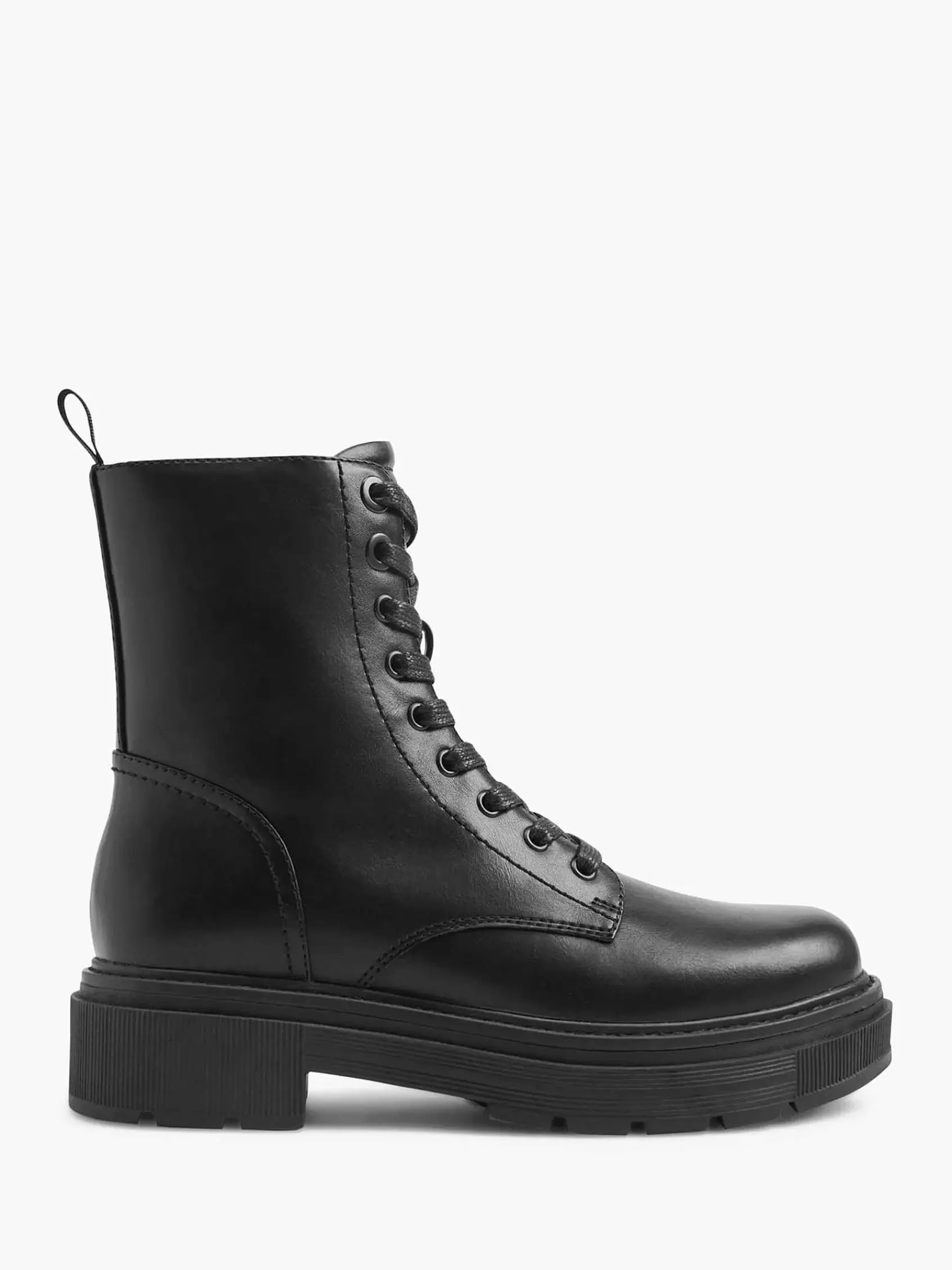 Graceland Enkellaarzen & Boots>E Veterboot Zwart