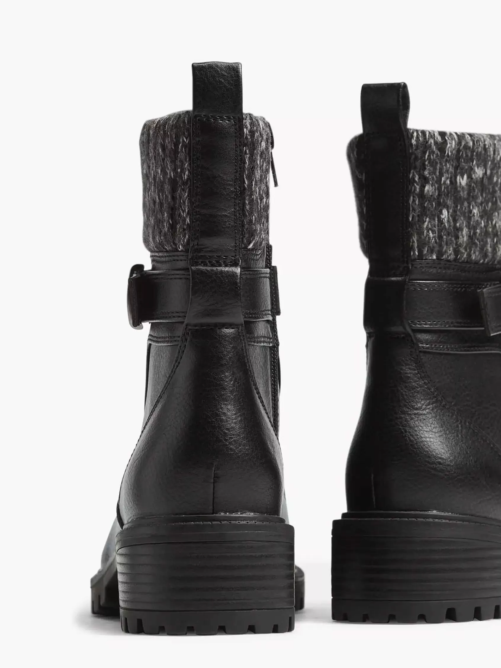 Landrover Enkellaarzen & Boots>E Veterboot Gevoerd Zwart