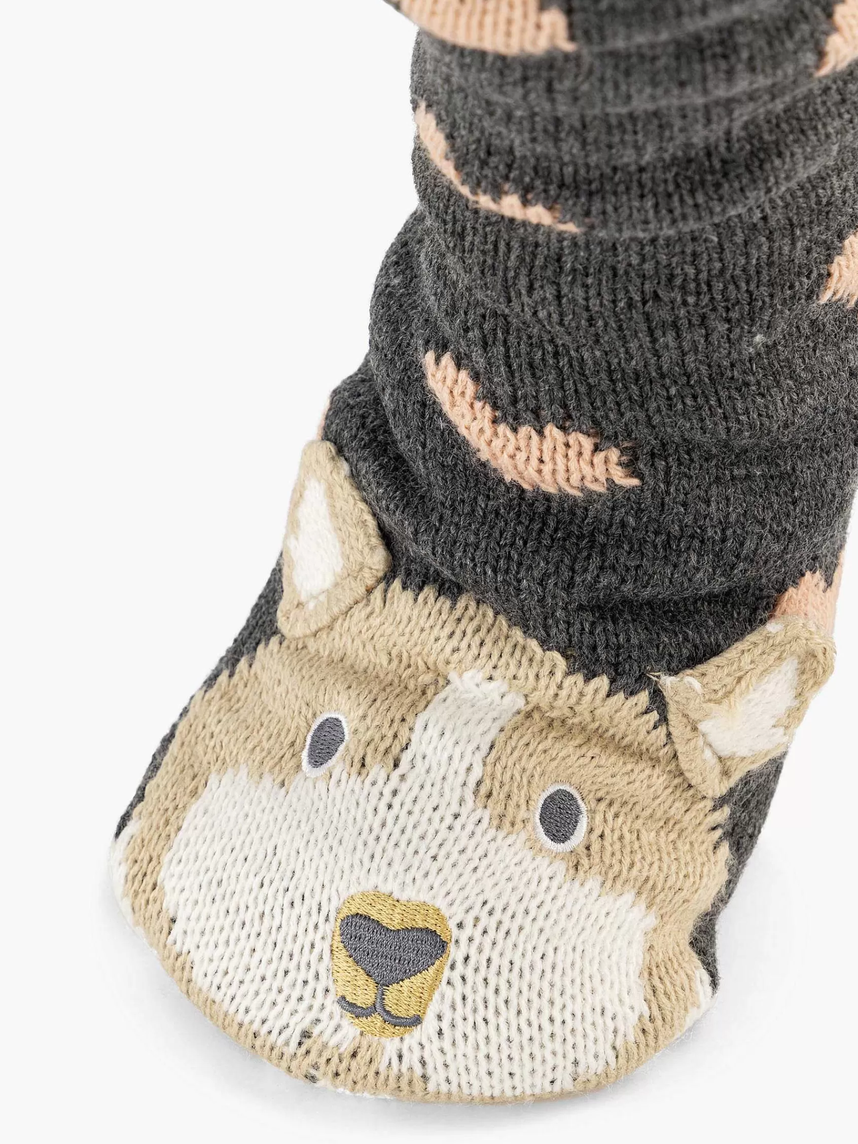 vanHaren Sokken>Grijze Huissok Hond Antislip Grijs