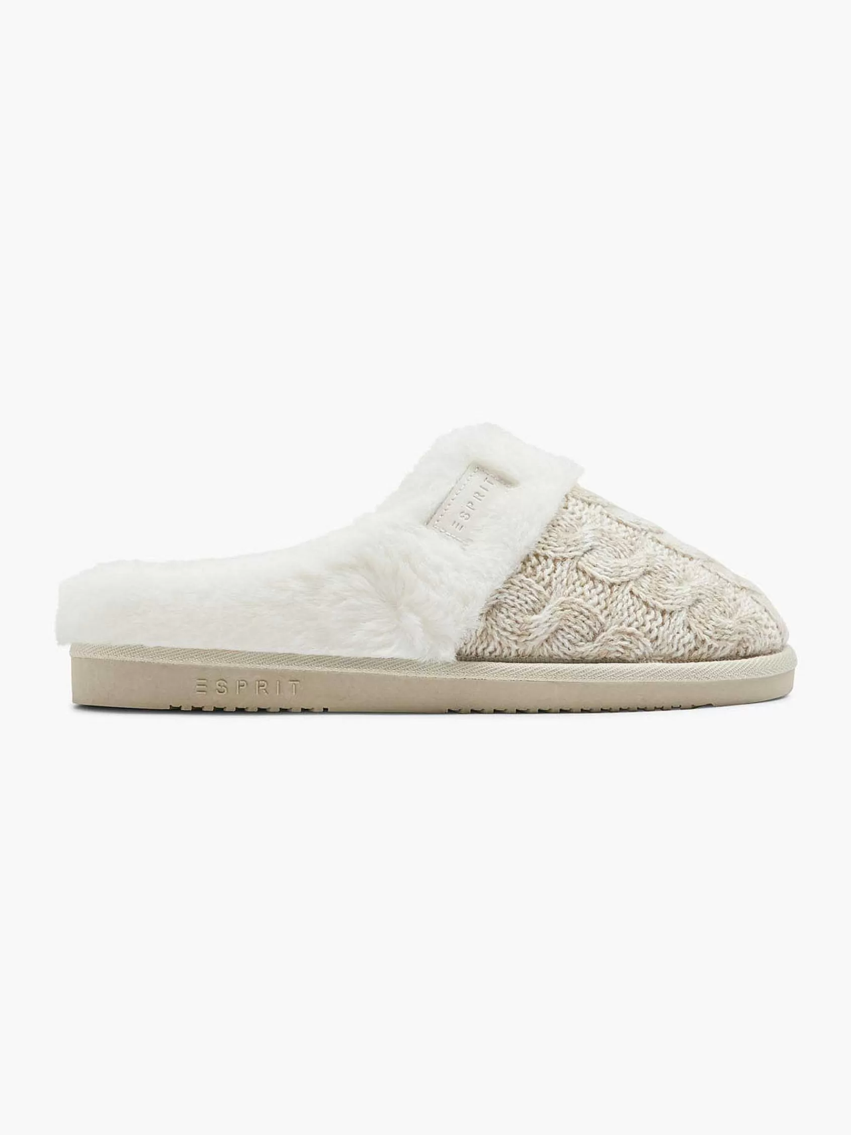 Esprit Pantoffels>Grijze Instap Pantoffel