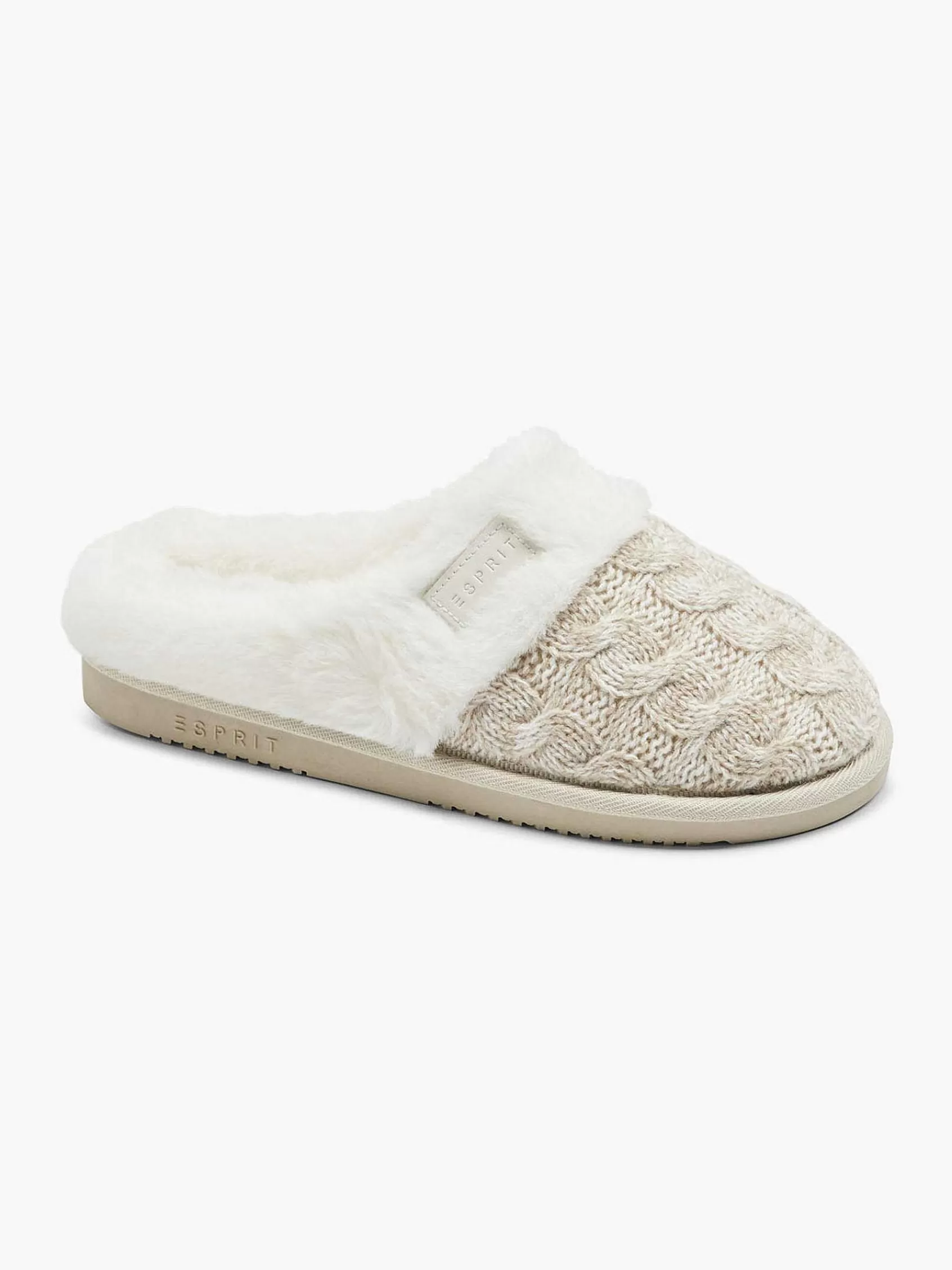Esprit Pantoffels>Grijze Instap Pantoffel