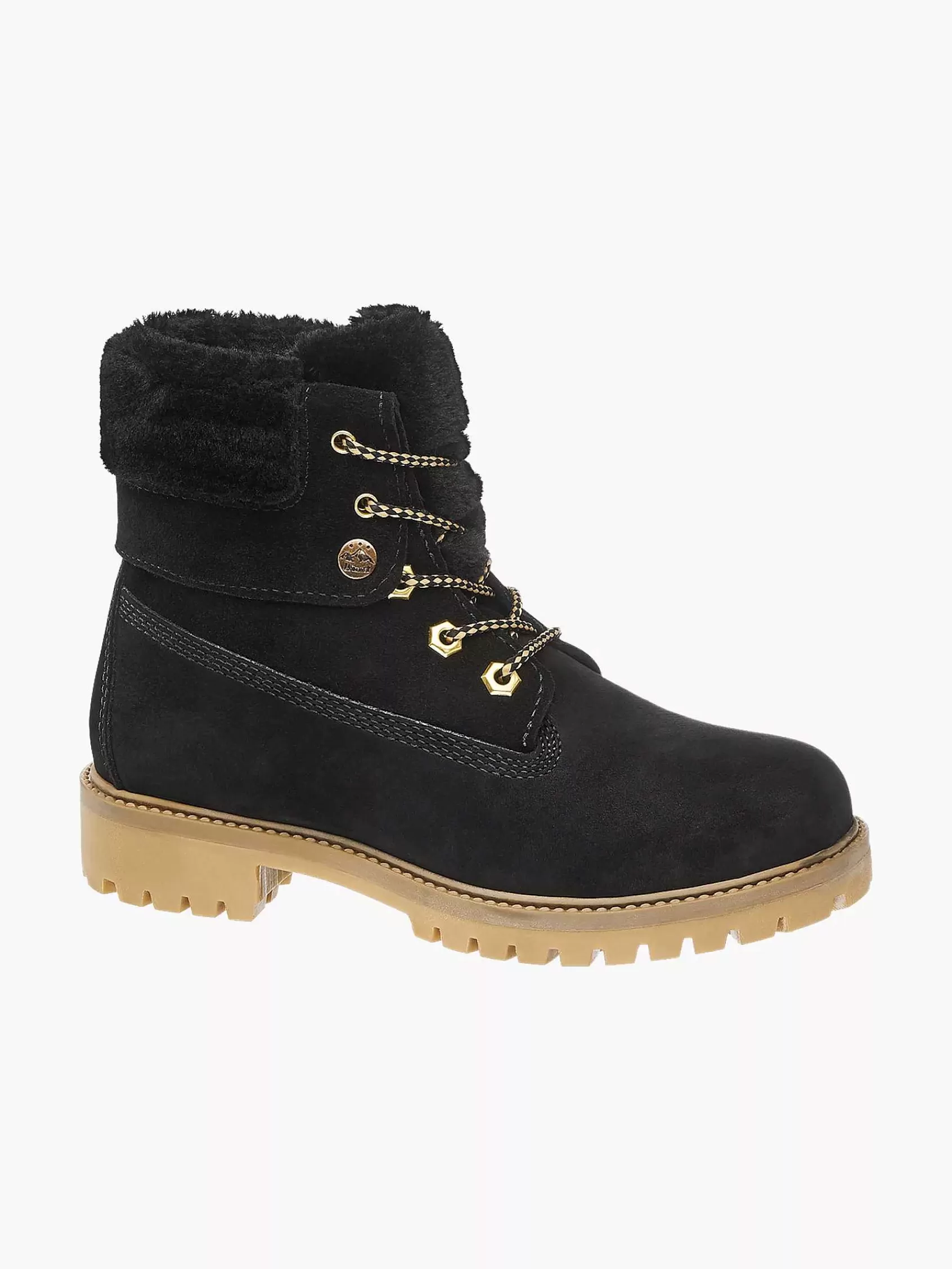 Landrover Enkellaarzen & Boots>Grijze Nubuck Veterboot Gevoerd