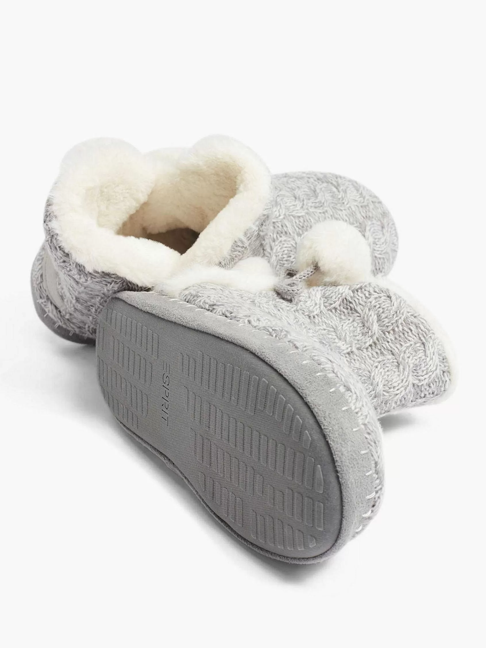 Esprit Pantoffels>Grijze Pantoffel Gevoerd