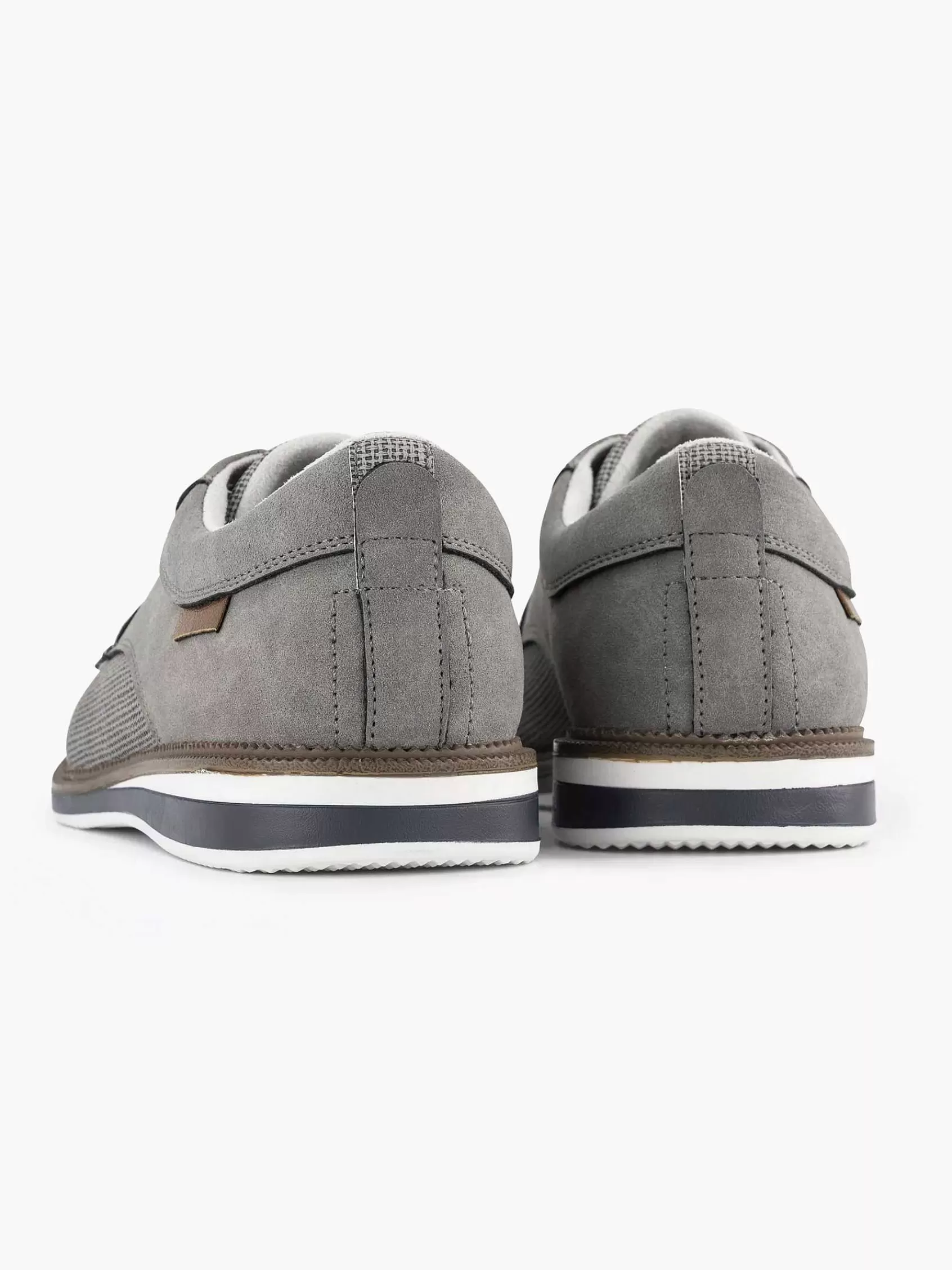 AM SHOE Geklede Schoenen>Grijze Veterschoen Grijs