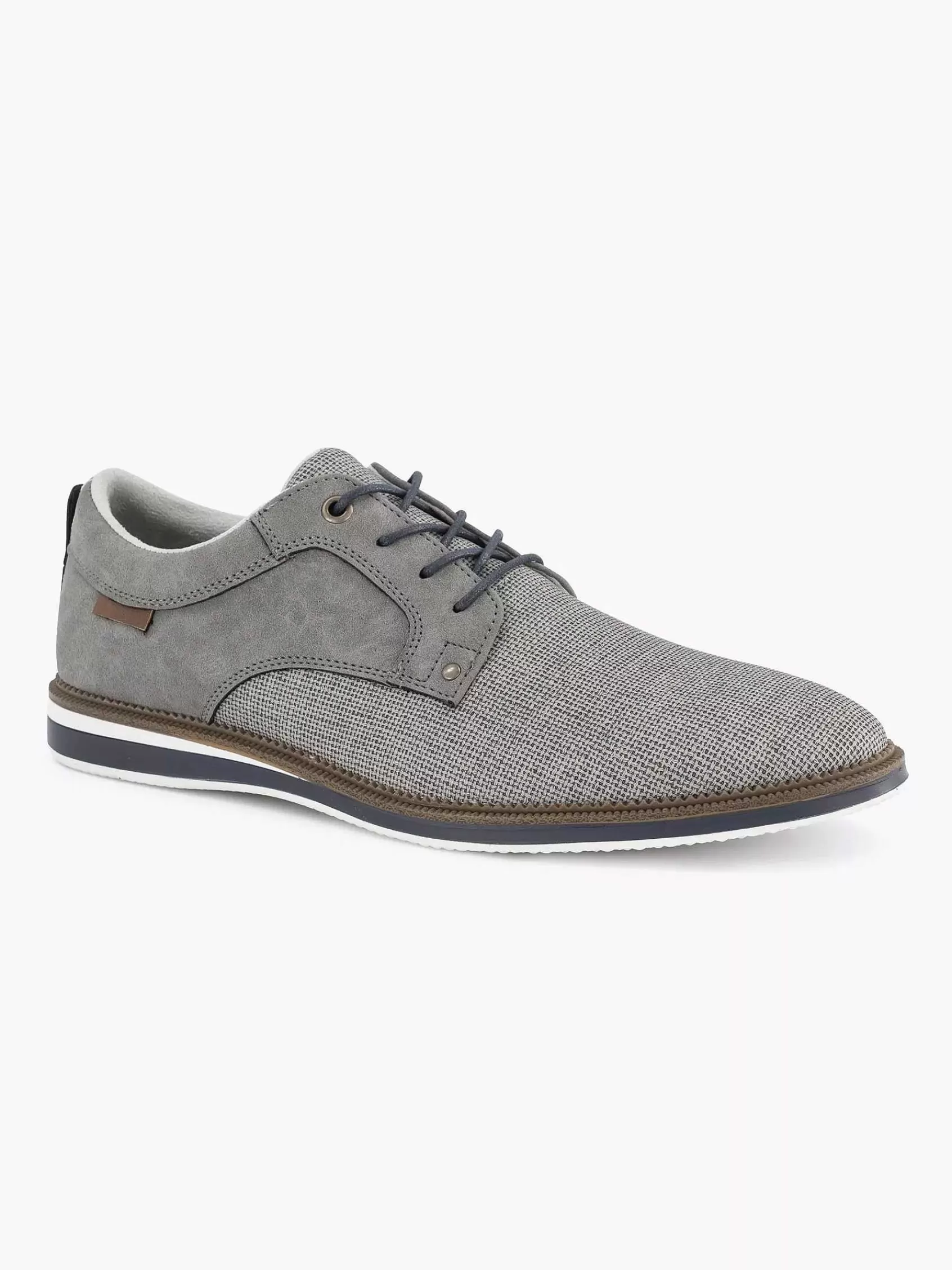 AM SHOE Geklede Schoenen>Grijze Veterschoen Grijs