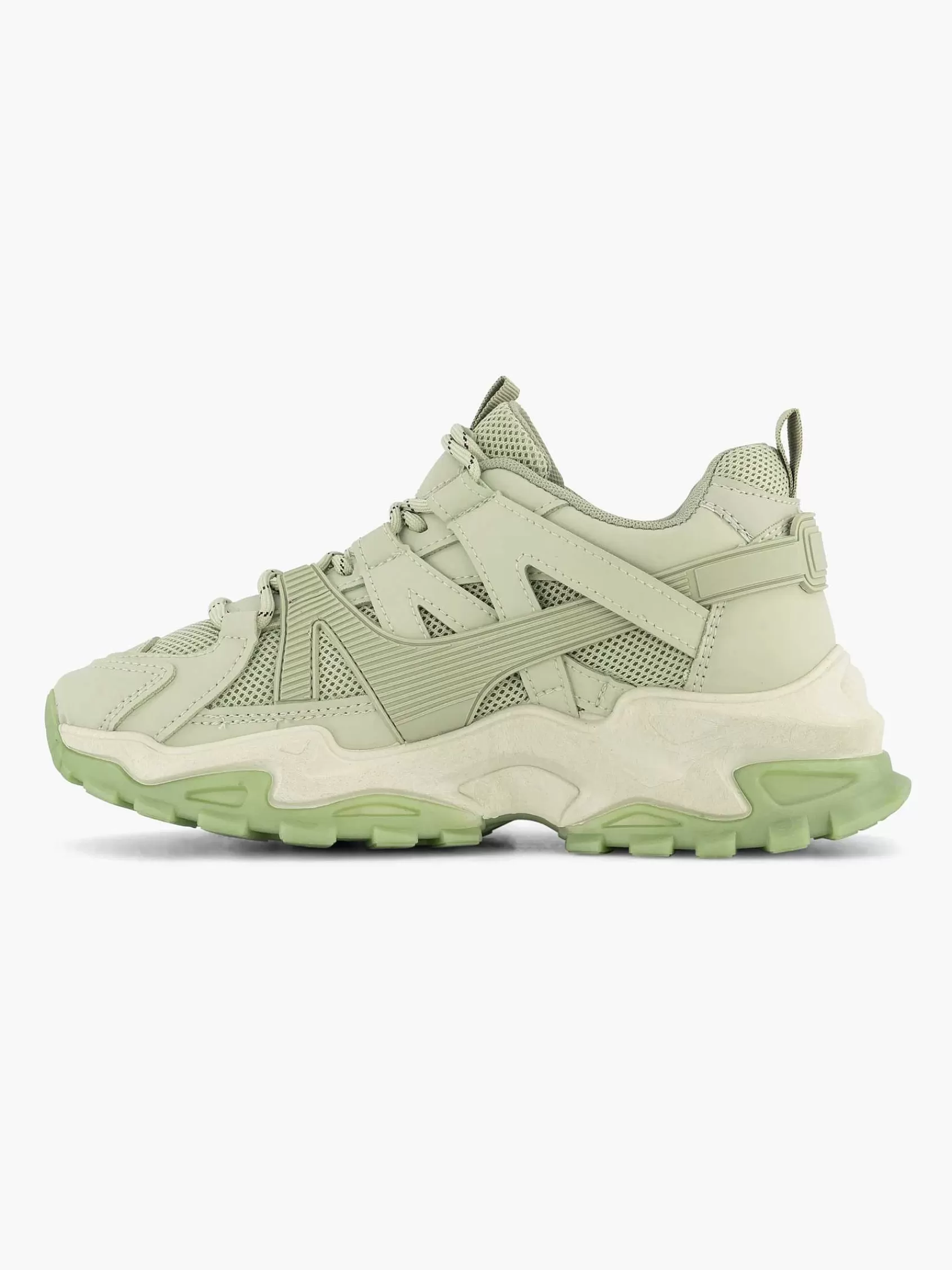Oxmox Sneakers>Groene Chunky Sneaker