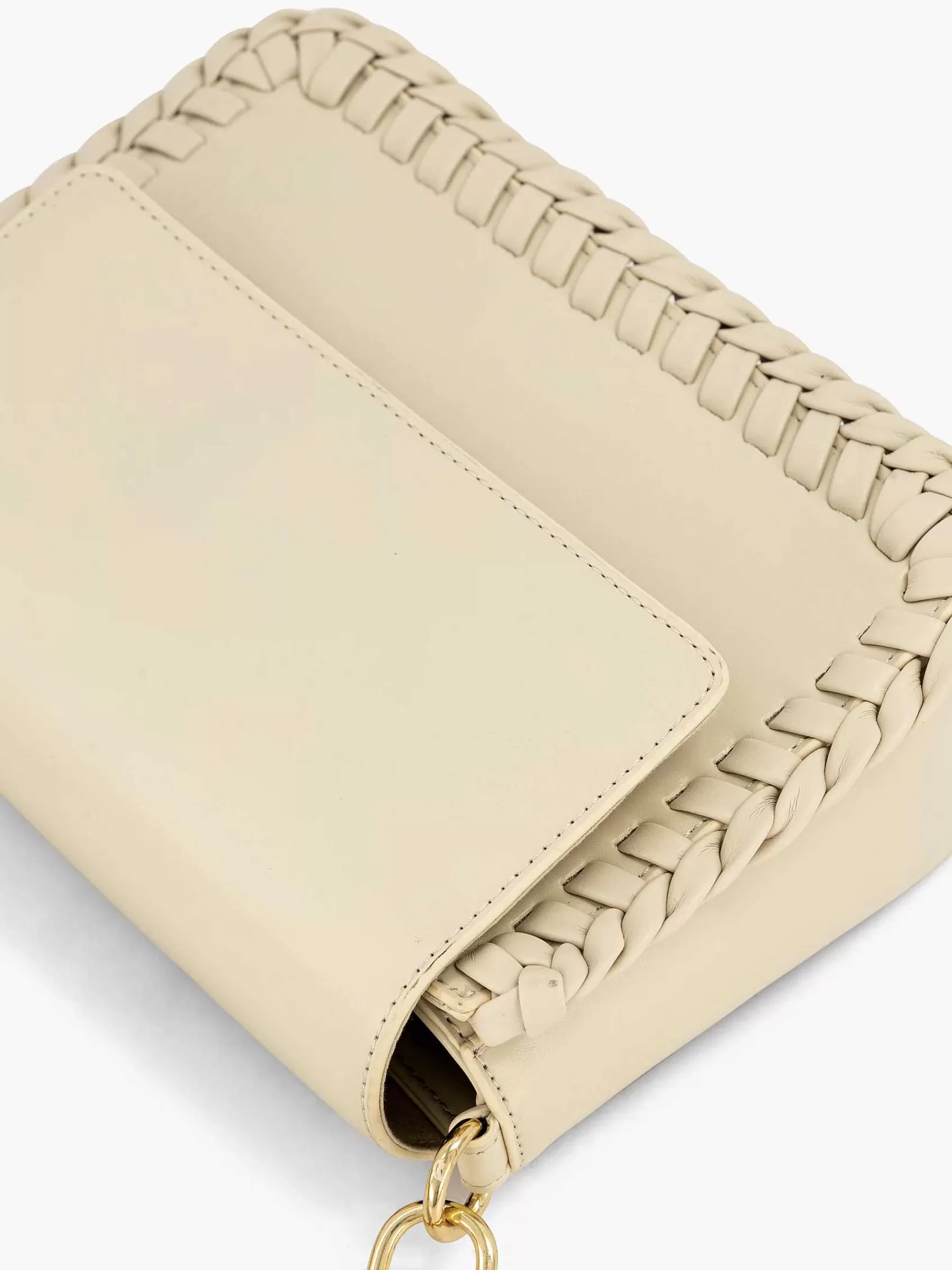Graceland Tassen>Handtas Gevlochten Beige