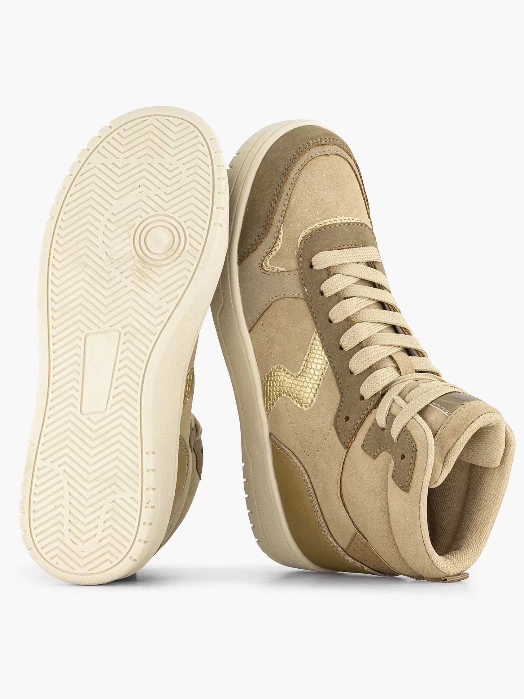 Oxmox Sneakers>Hoge Sneaker Taupe