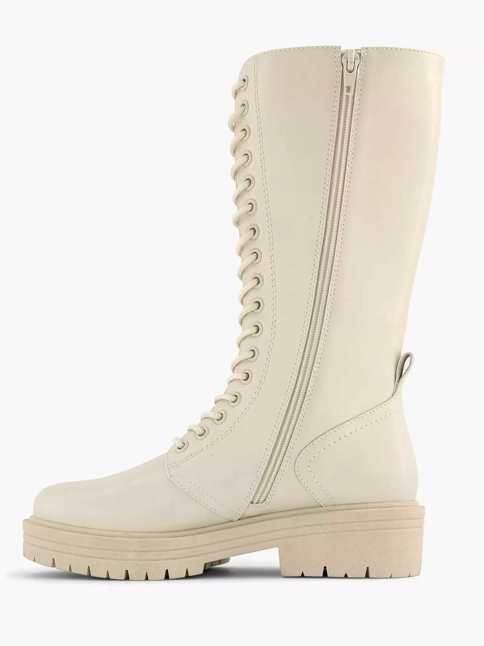 Oxmox Laarzen>Hoge Veterboot Beige