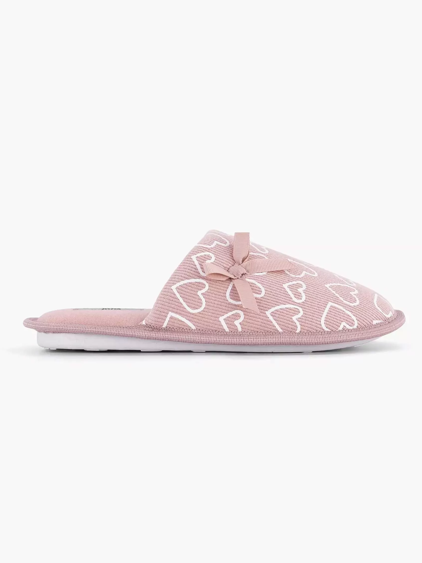 Casa mia Pantoffels>Instap Pantoffel Hartjes Roze