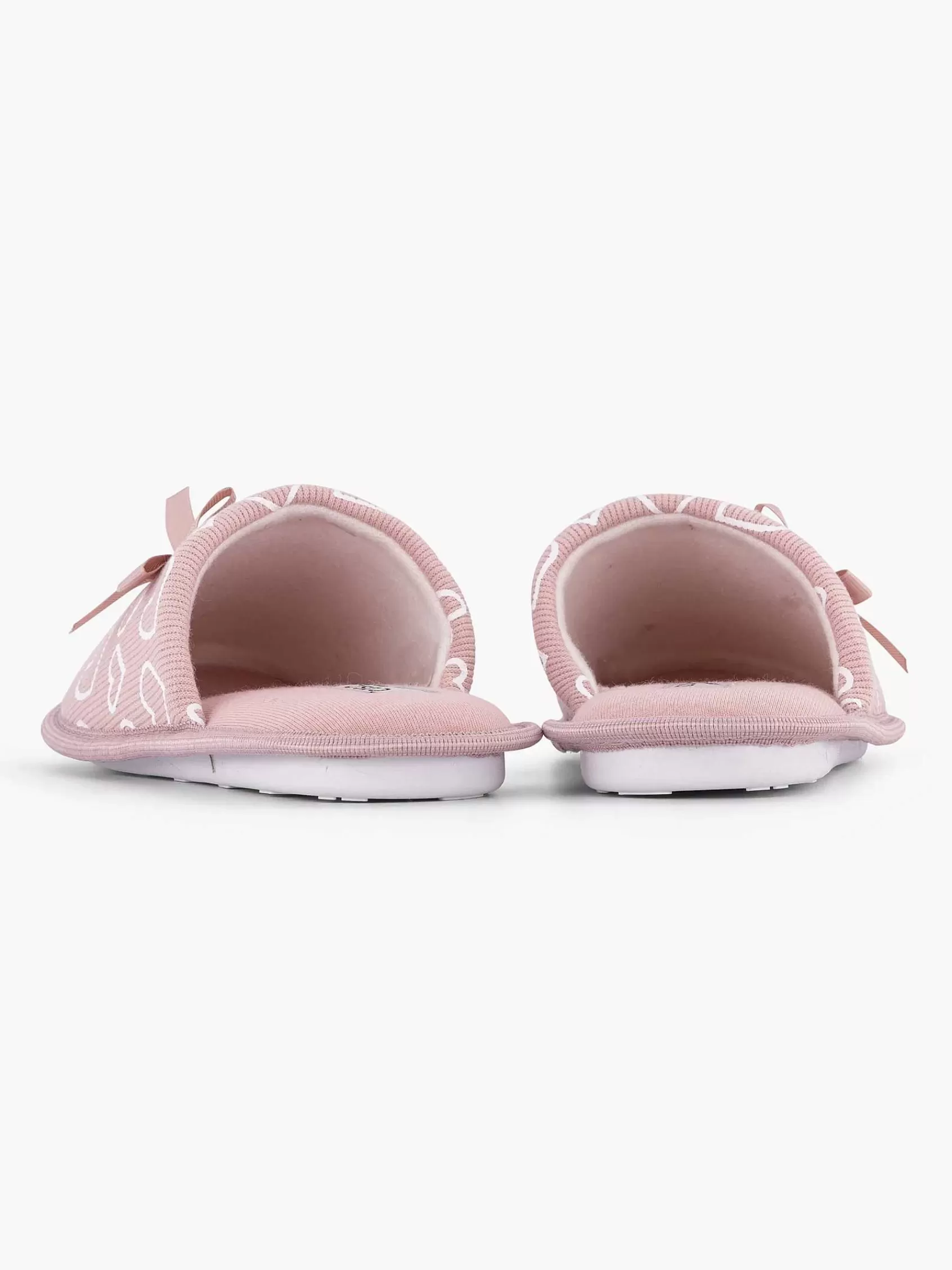 Casa mia Pantoffels>Instap Pantoffel Hartjes Roze