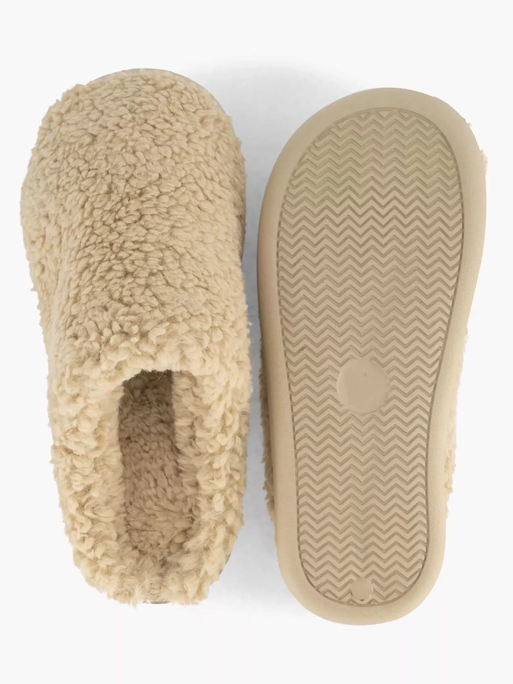 Casa mia Pantoffels>Instap Pantoffel Teddy Beige