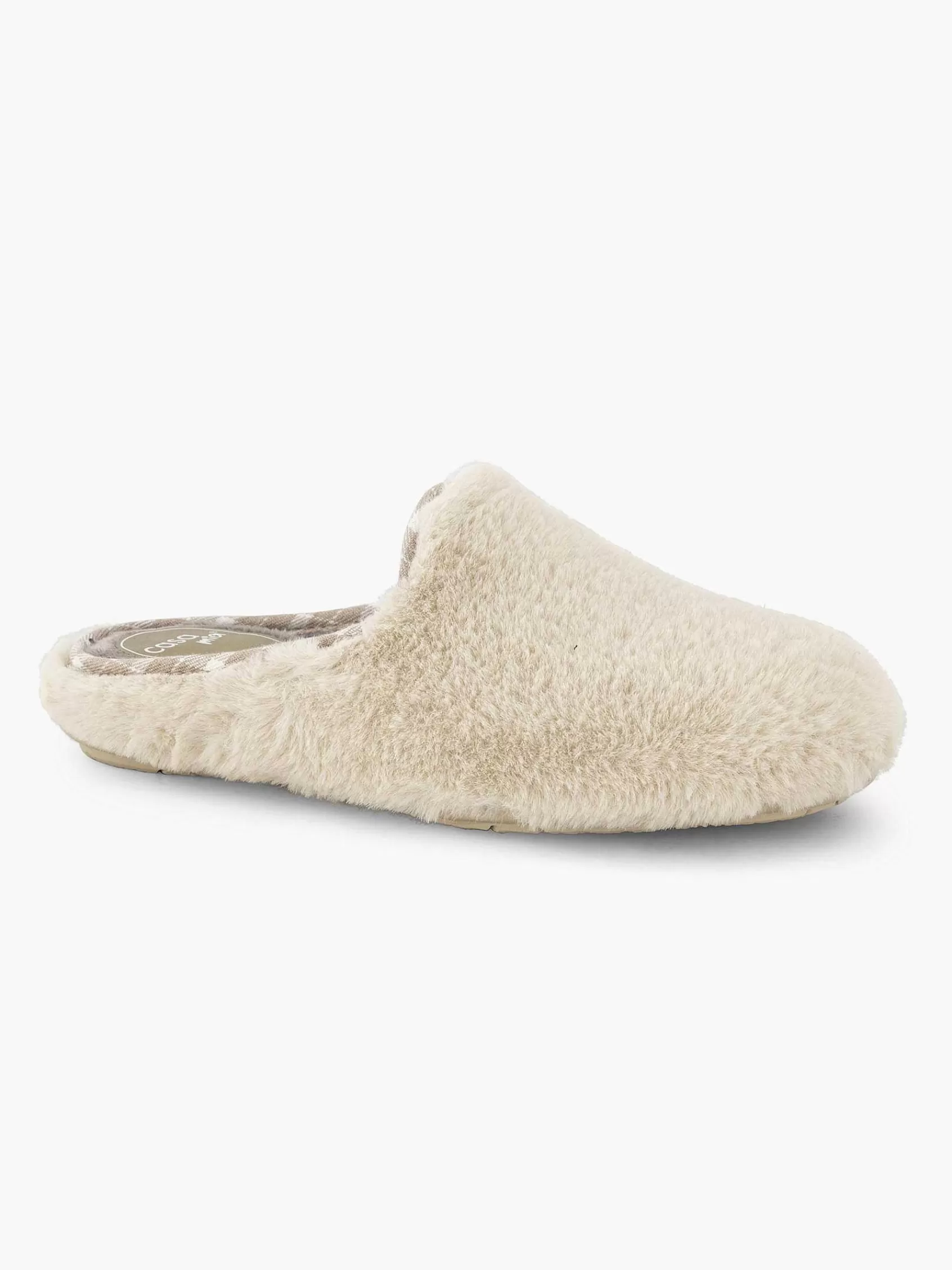 Casa mia Pantoffels>Instap Pantoffel Teddy Beige