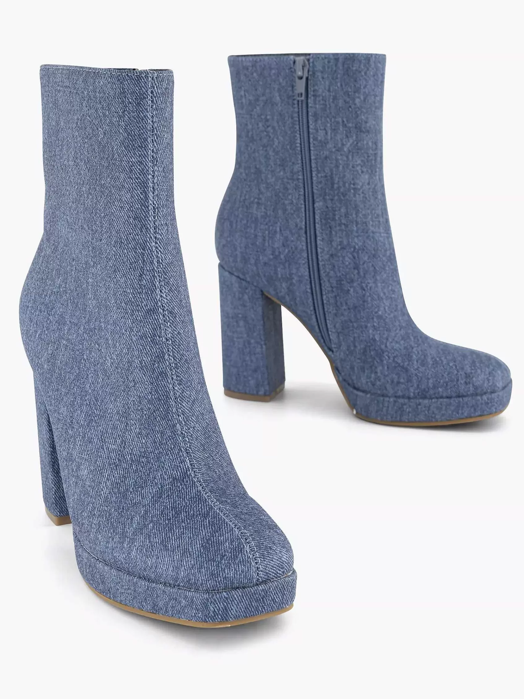 Oxmox Enkellaarzen & Boots>Jeans E Enkellaars Hoge Hak Blauw