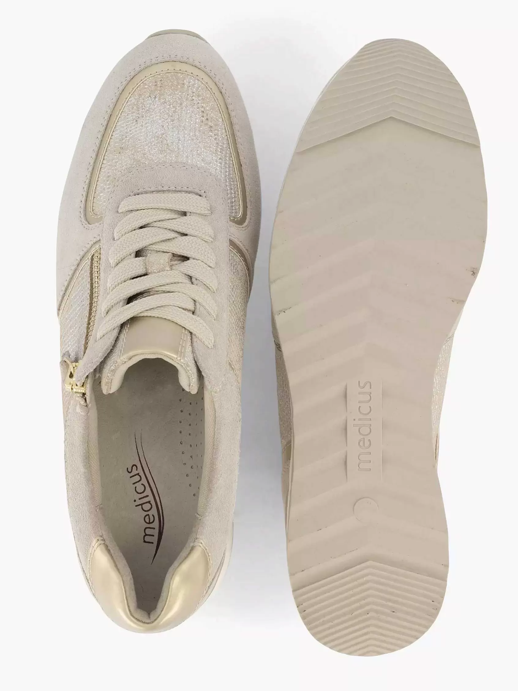 Medicus Comfort>Leren Sneaker Beige
