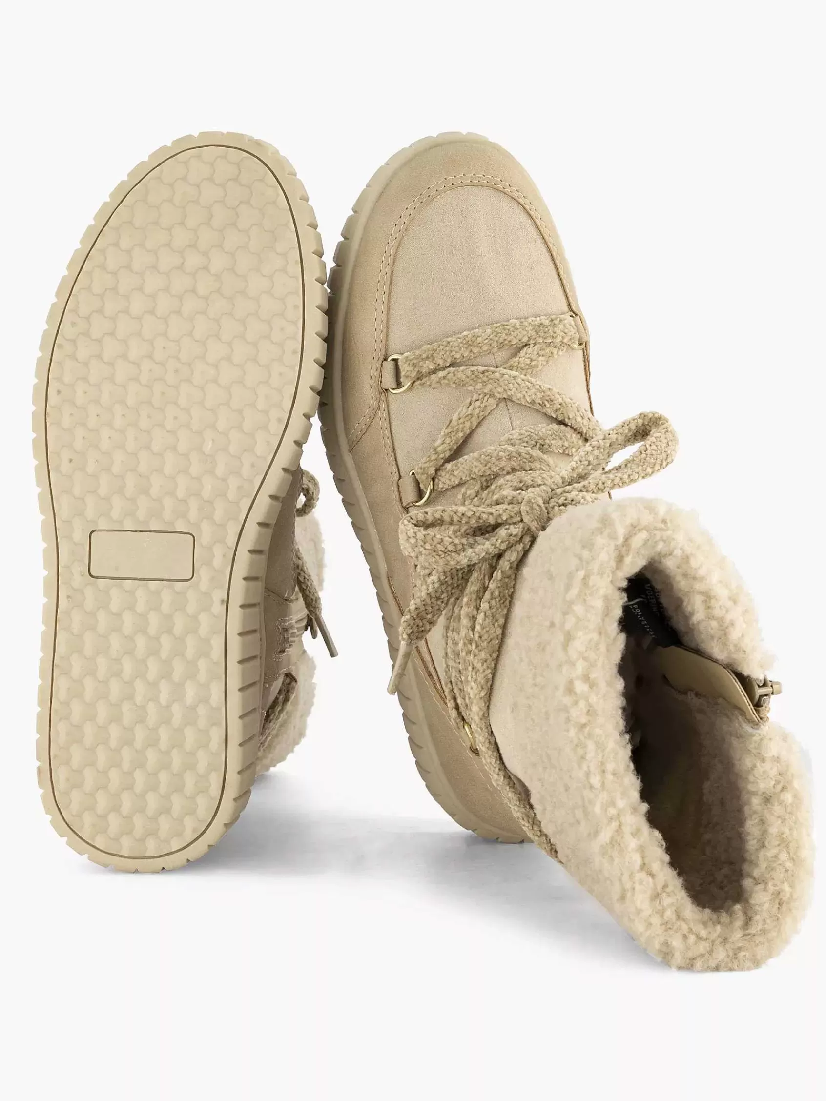 Oxmox Enkellaarzen & Boots>Licht Boot Teddy Beige