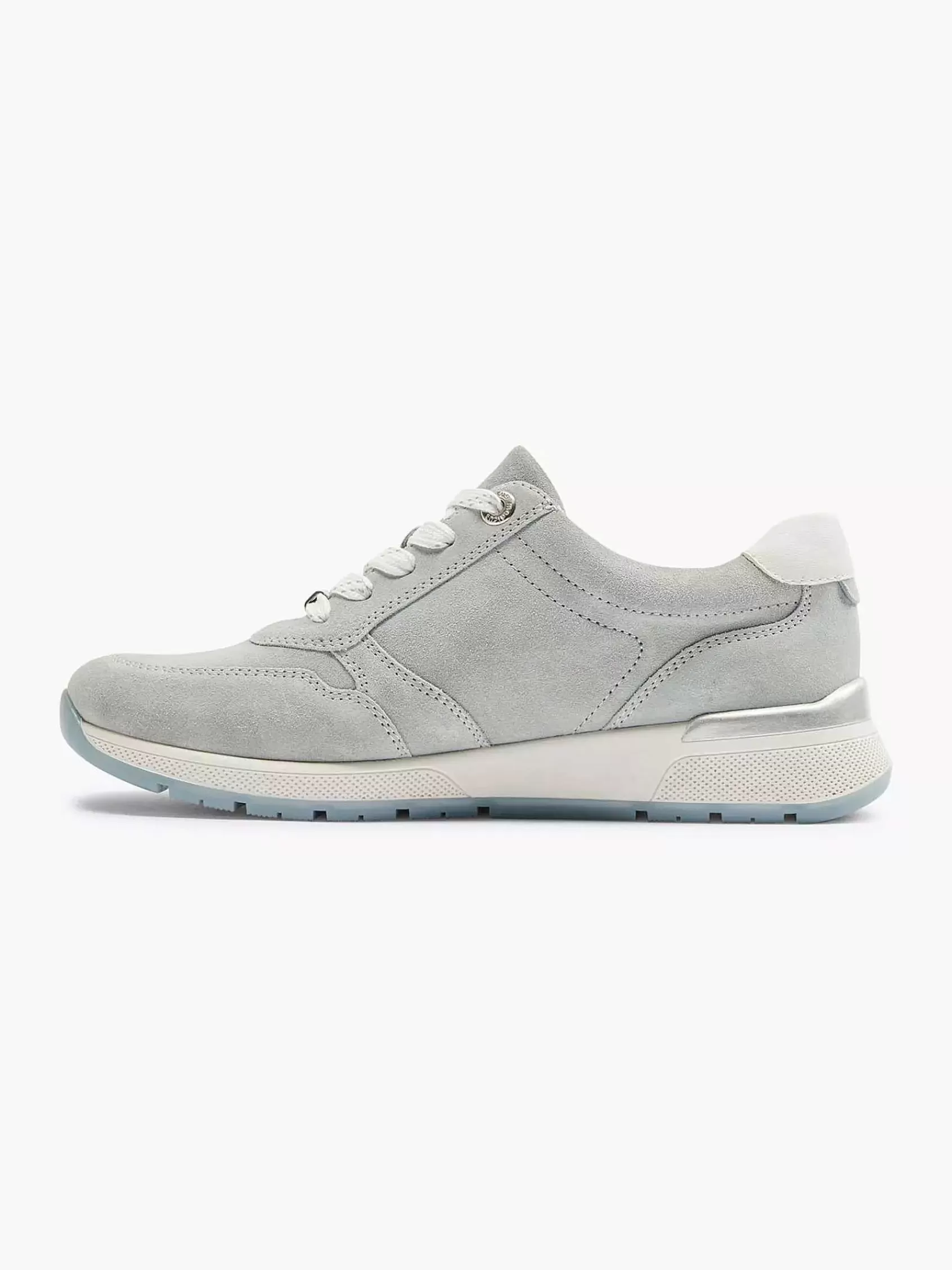 Medicus Comfort>Lichtblauwe Leren Sneaker Blauw Lichtgrijs