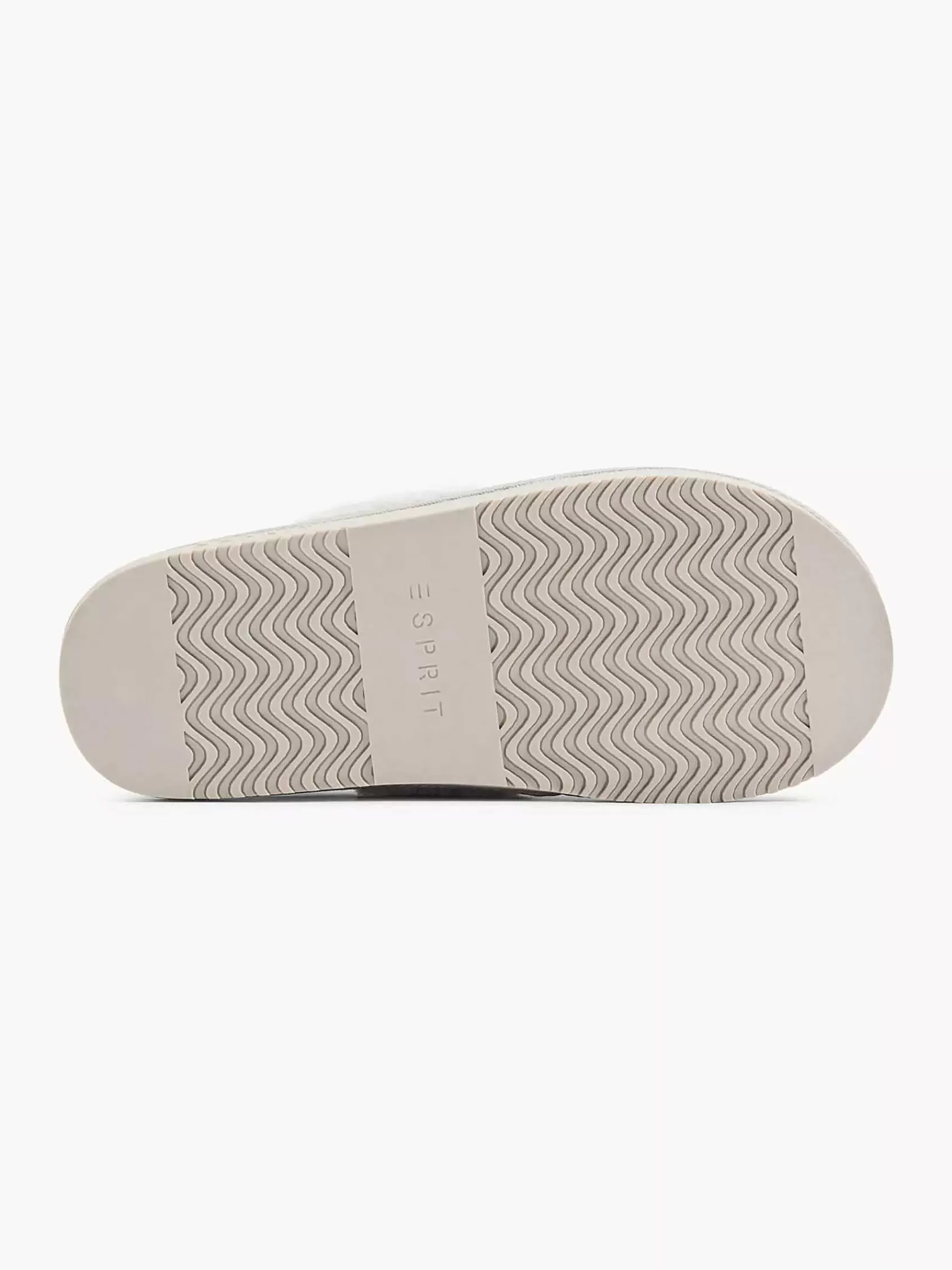Esprit Pantoffels>Lichtgrijze Pantoffel Grijs