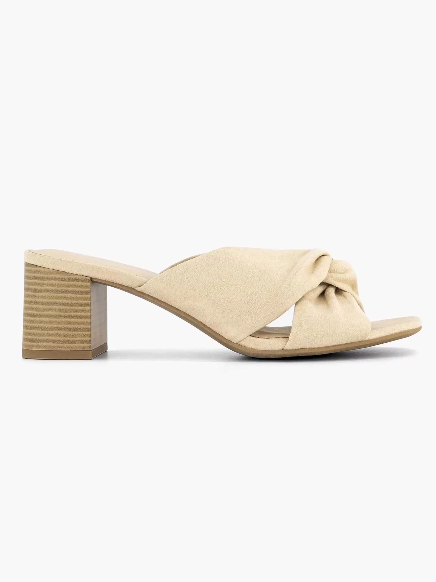Graceland Sandalen>Muiltje Knoop Beige