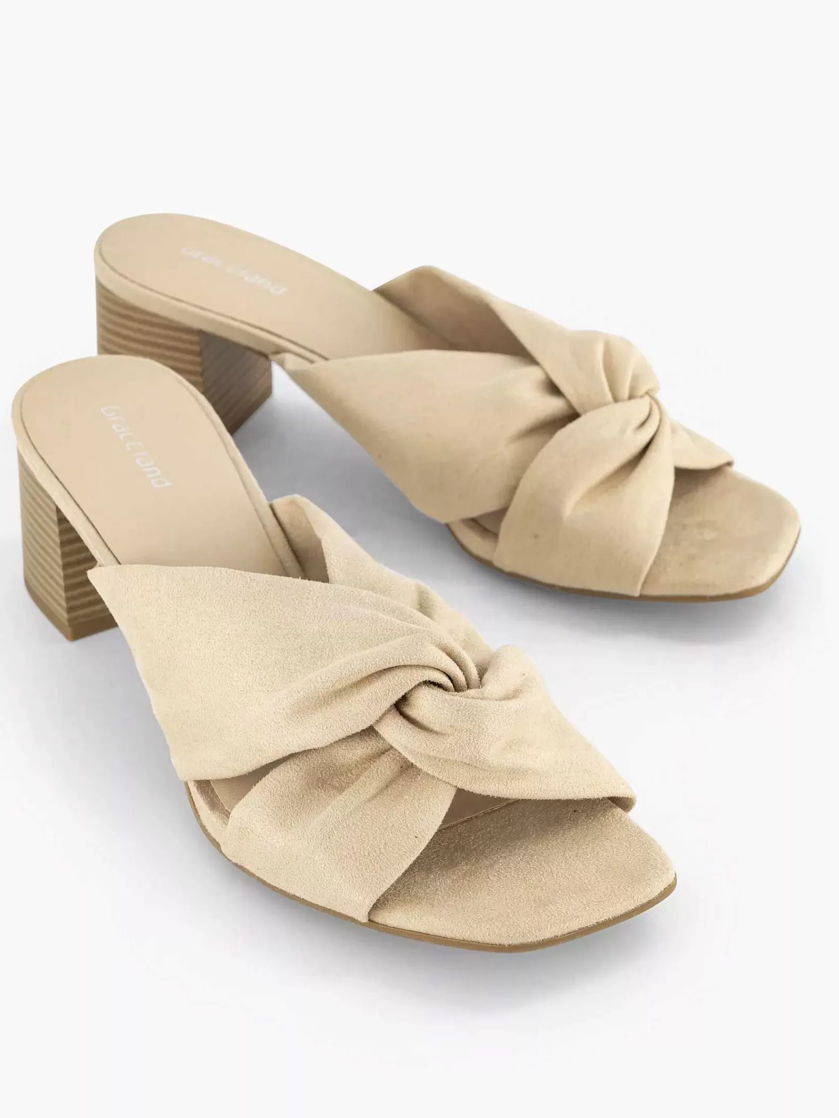 Graceland Sandalen>Muiltje Knoop Beige