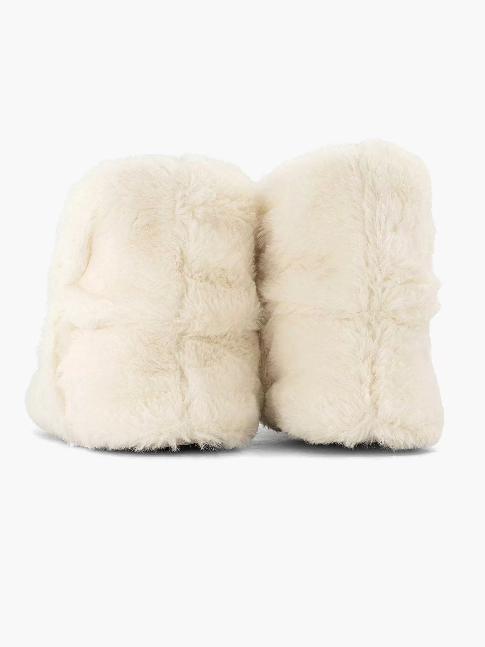 Casa mia Pantoffels>Off White Hoge Pantoffel Gebroken Wit