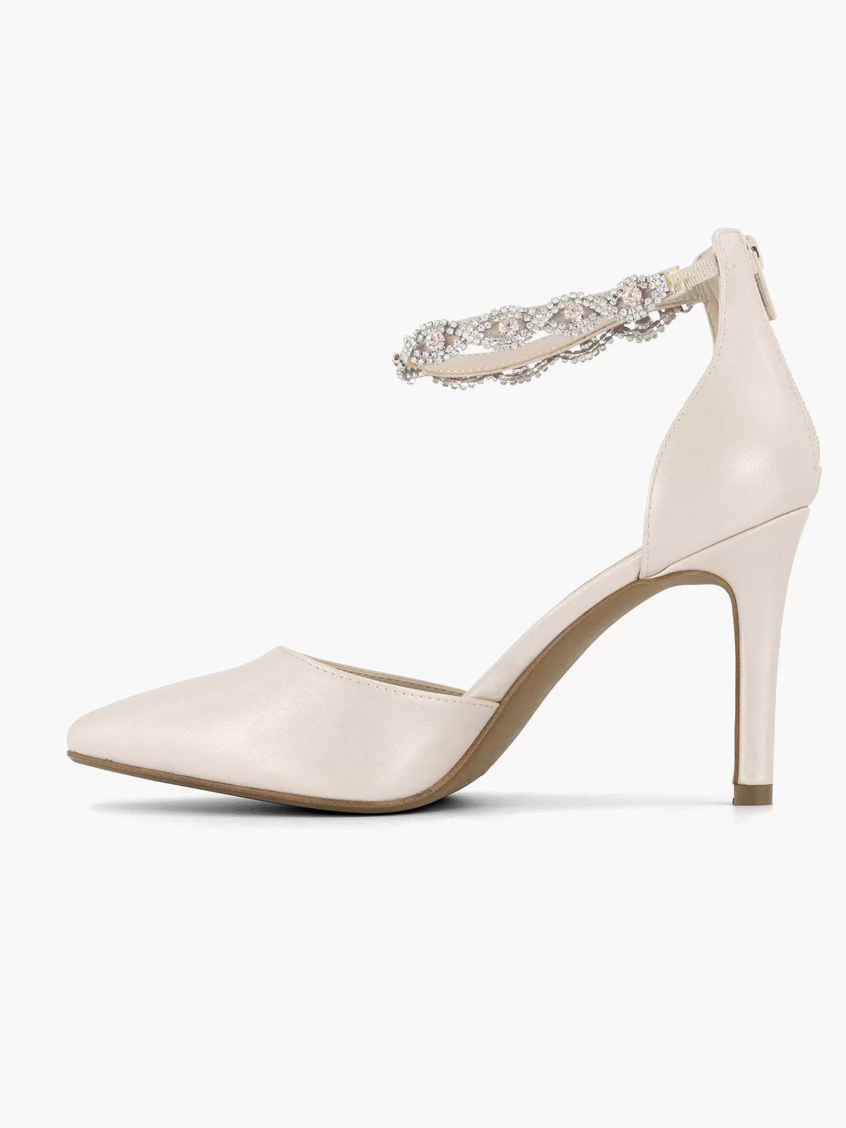 Graceland Hoge Hakken>Pump Sierstenen Nude