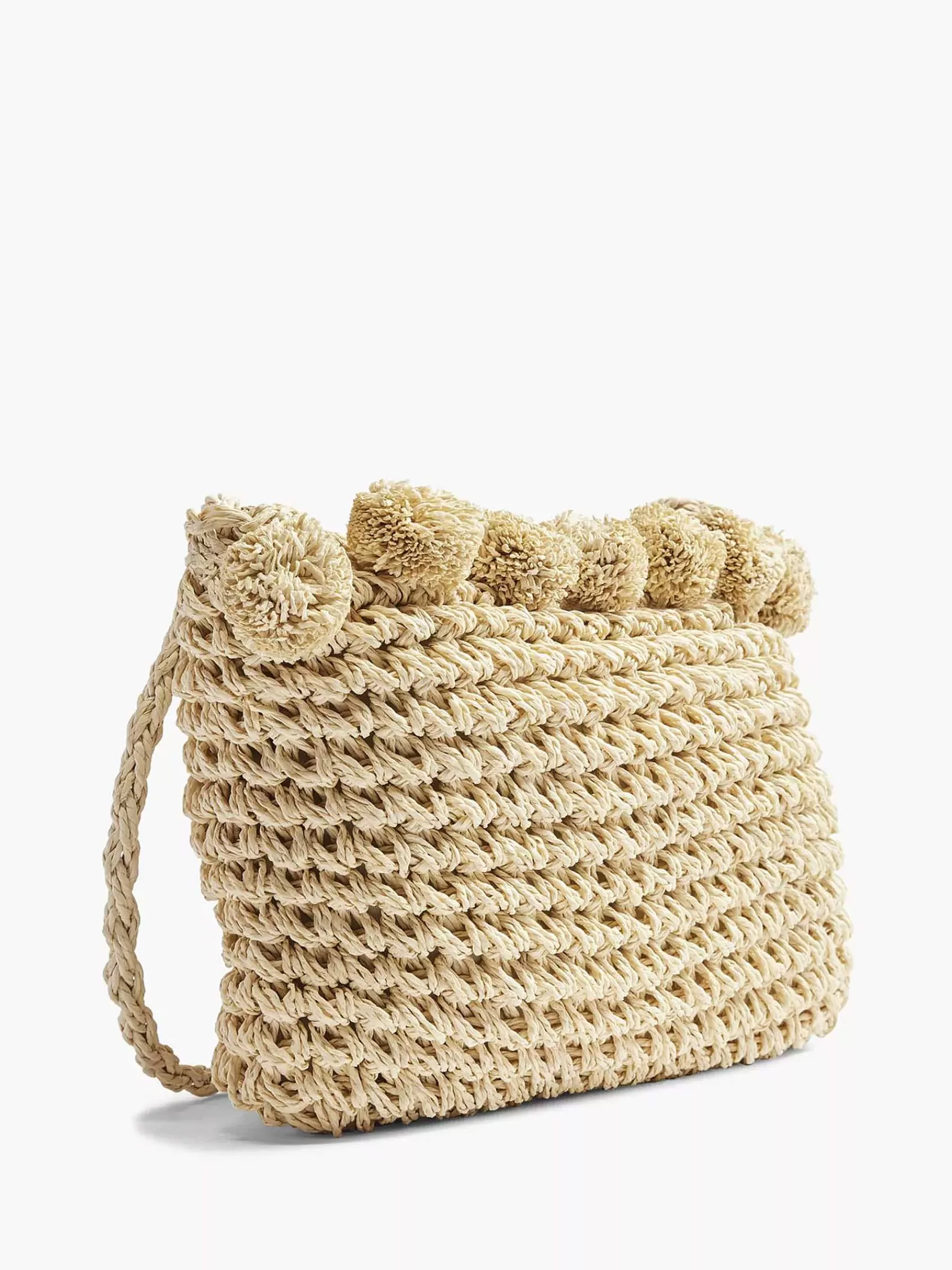 Graceland Tassen>Rieten Schoudertas Beige