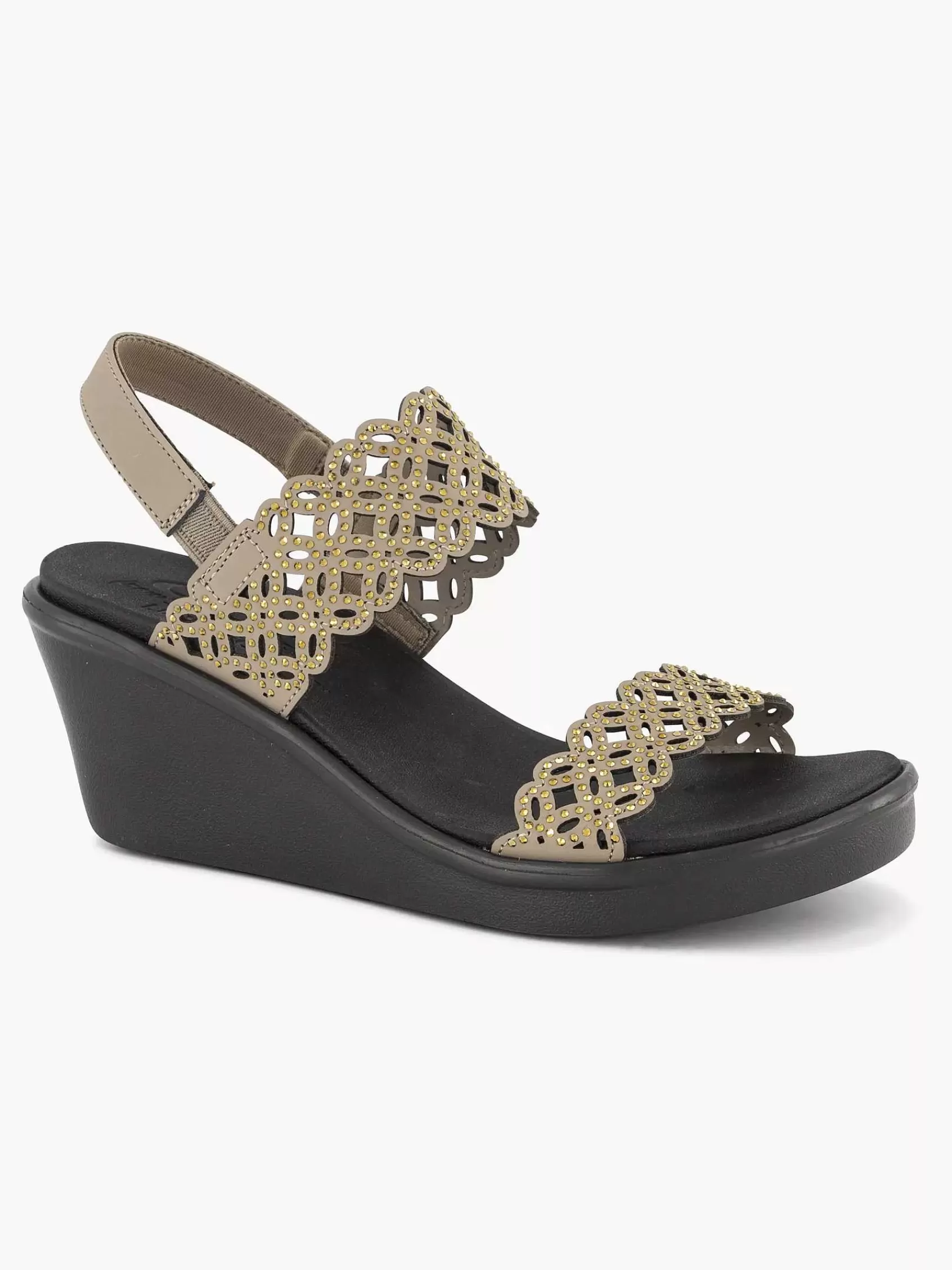 Skechers Sandalen>Ruble On- Sassy Dayz Taupe