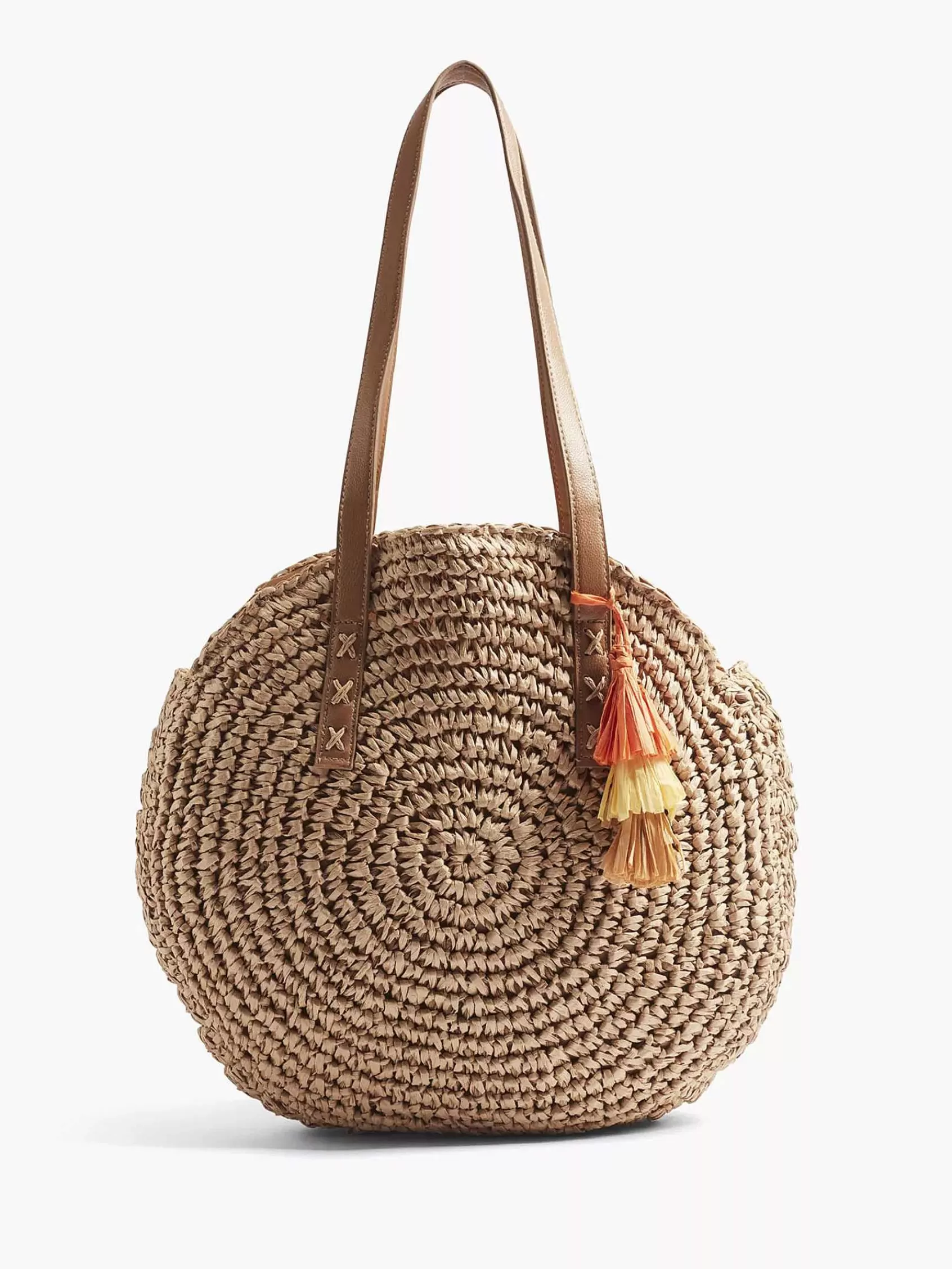 Graceland Tassen>Schoudertas Riet Beige