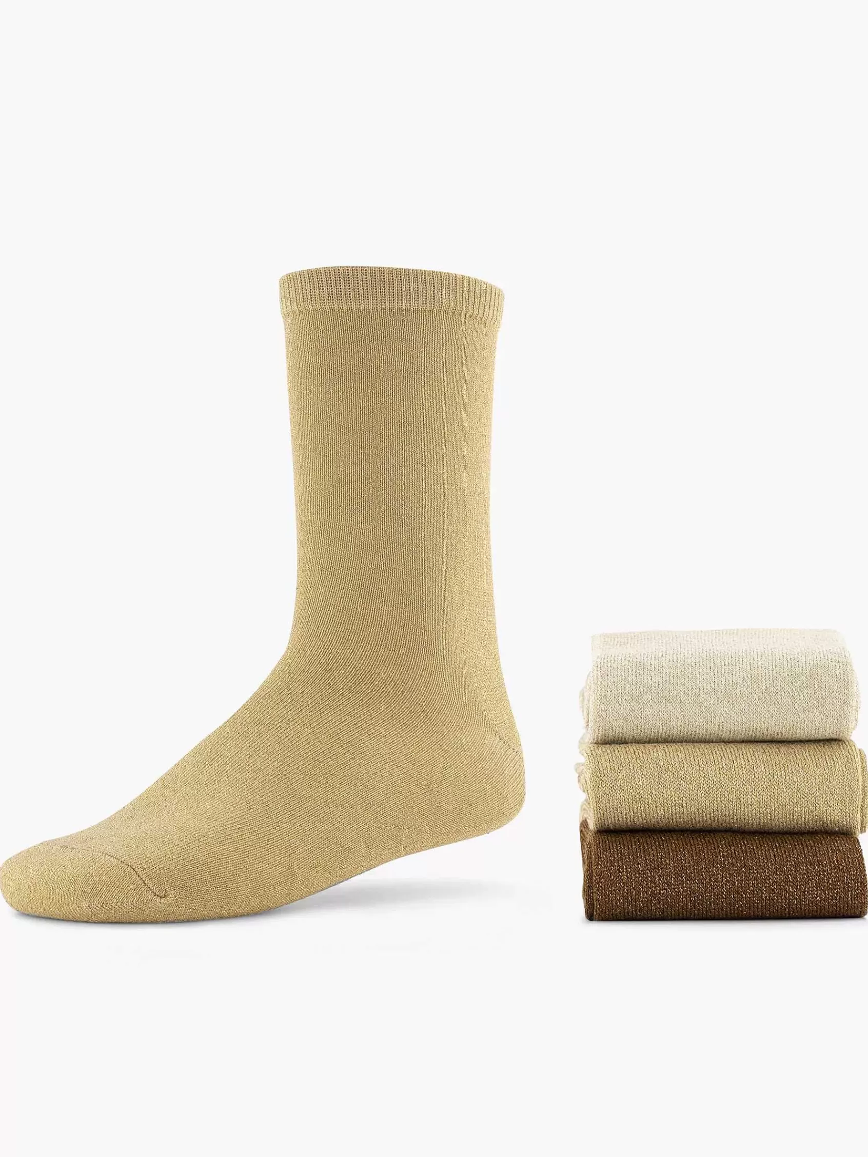 vanHaren Sokken>Sokken 35-42 3 Pak Beige