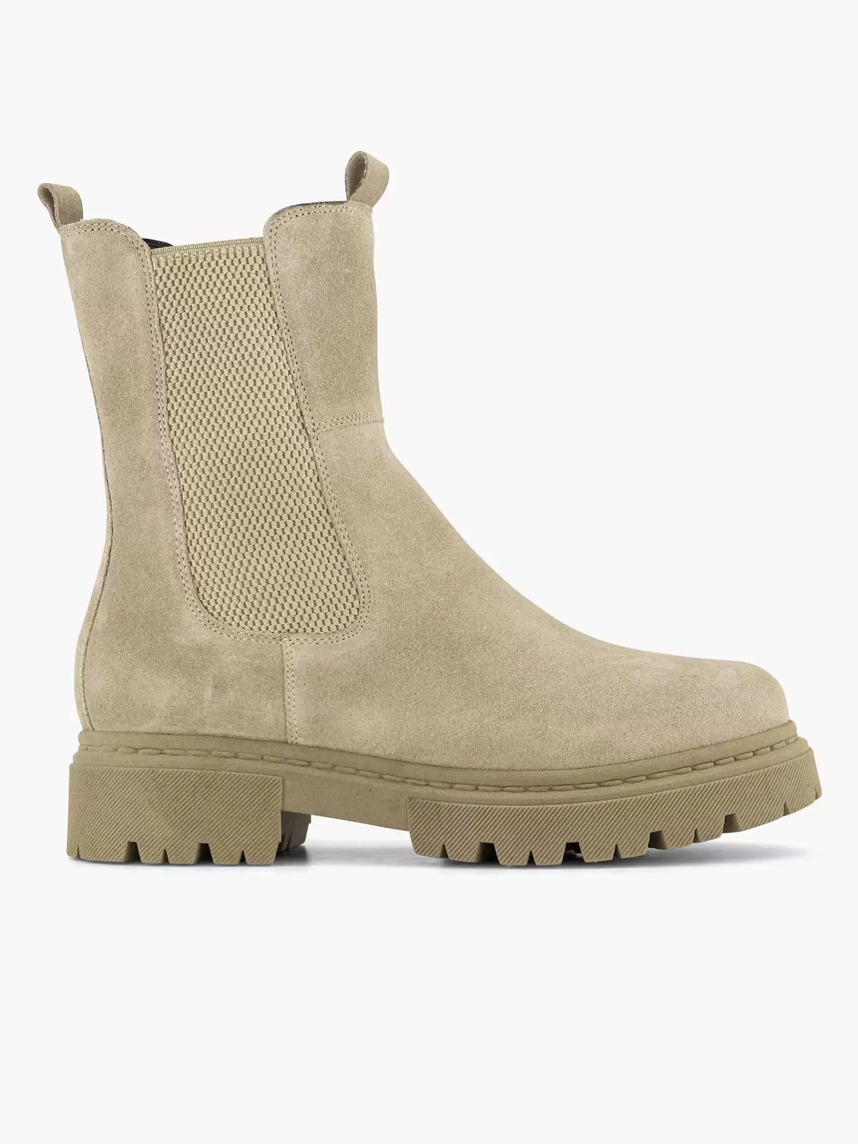 5th Avenue Enkellaarzen & Boots>Suede Chelsea Boot Beige