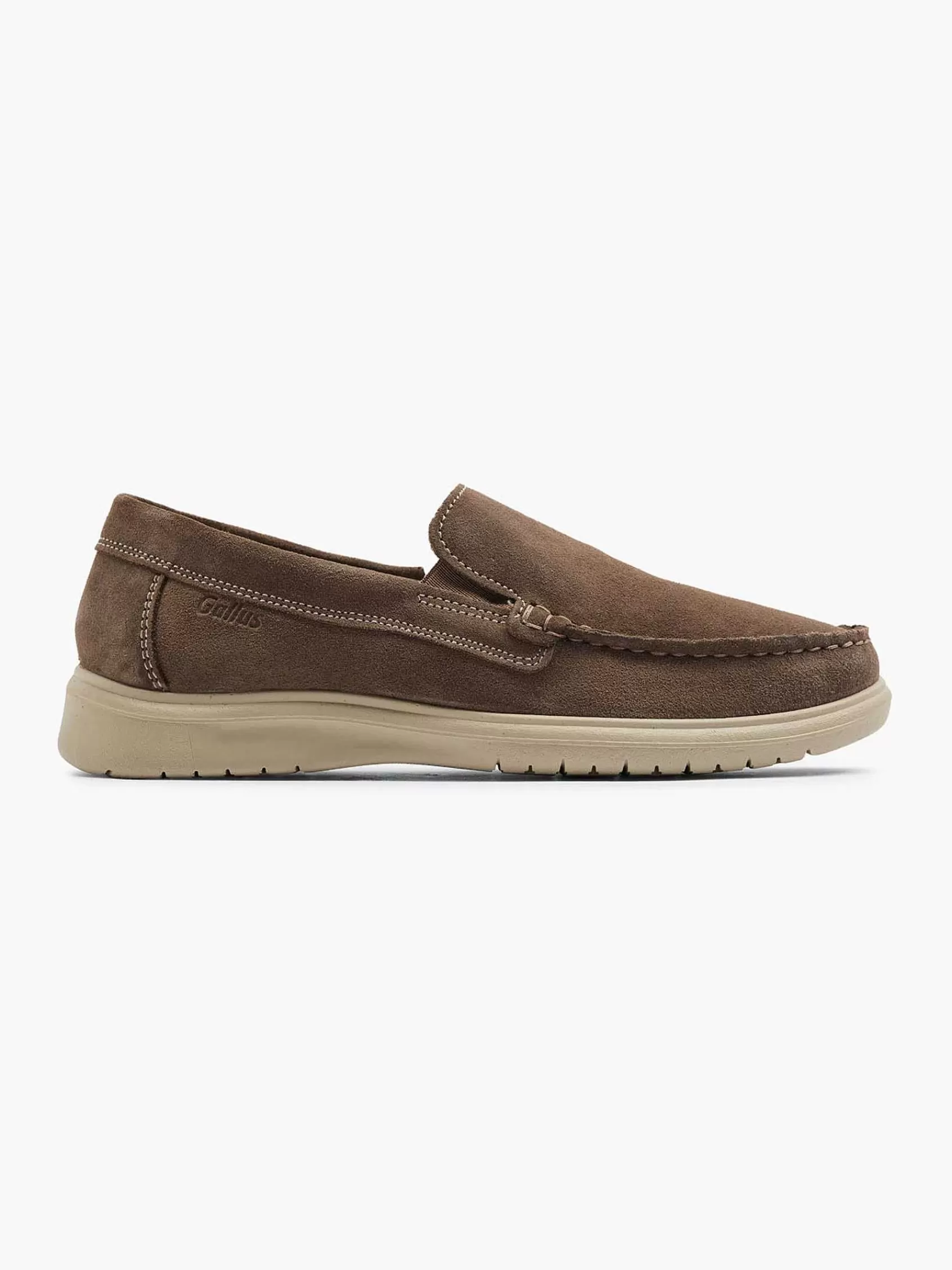 Gallus Comfort>Suede Instapper Taupe