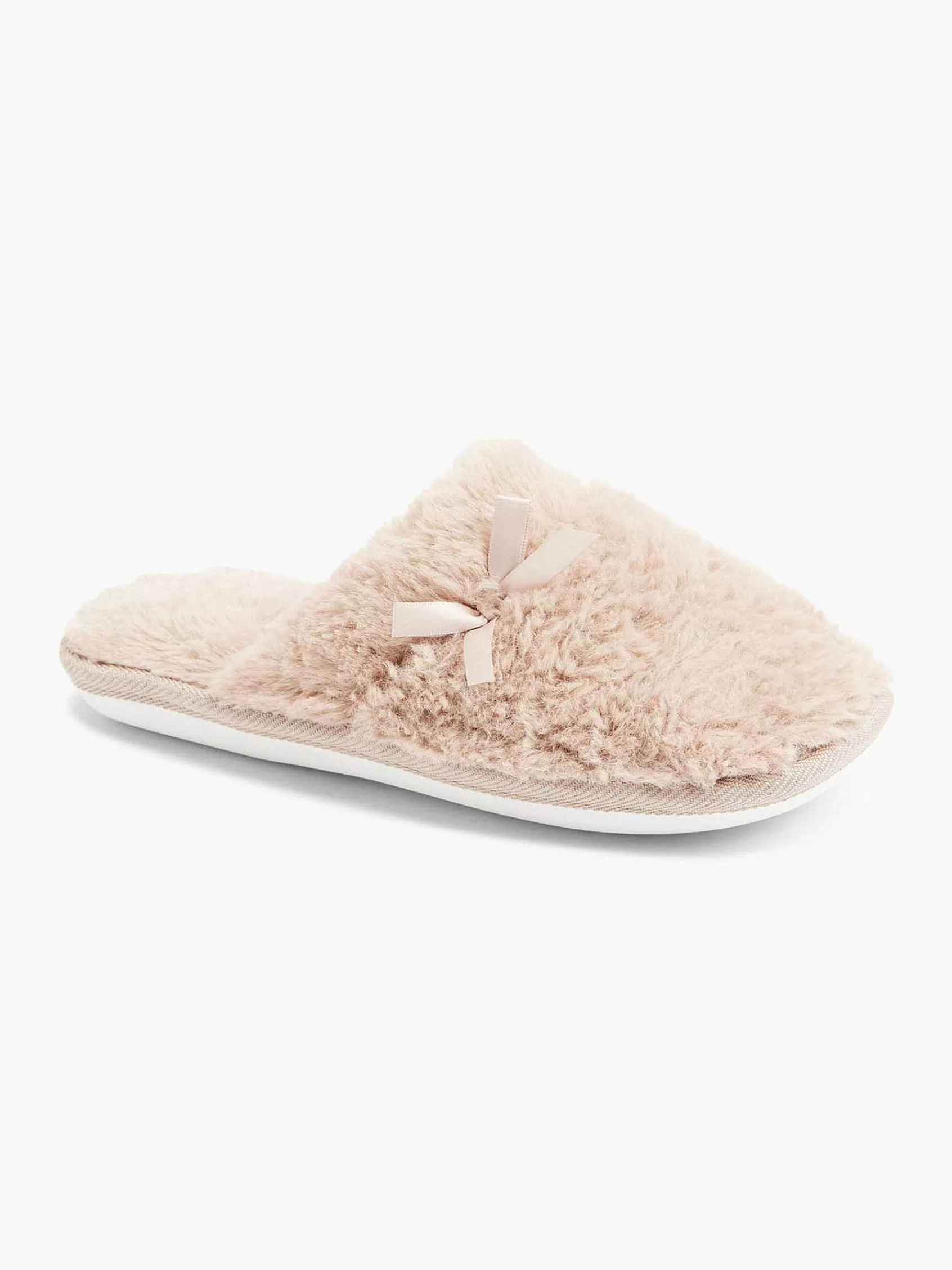 Casa mia Pantoffels>Taupe Instap Pantoffel Beige