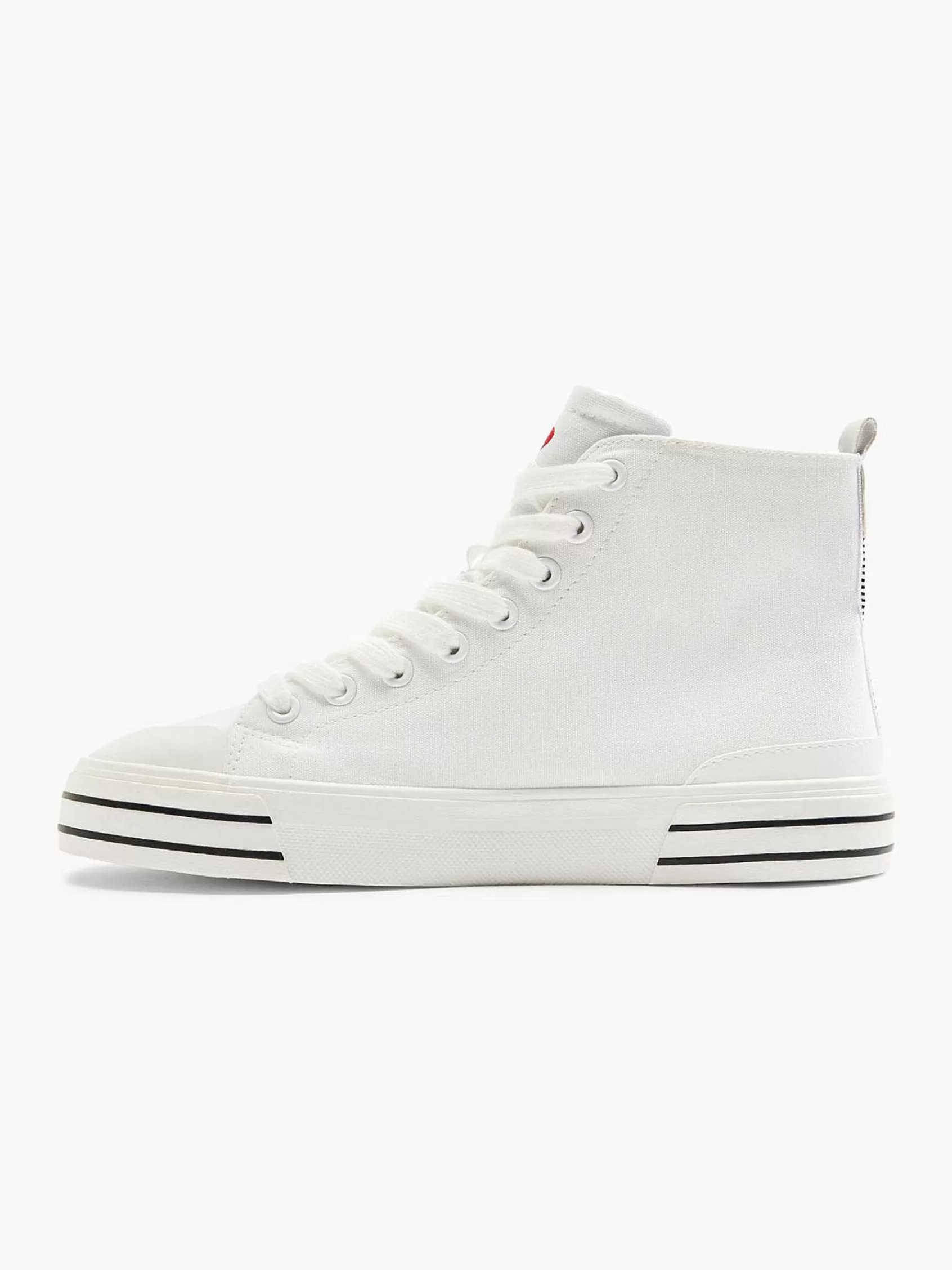 Graceland Sneakers>Te Hoge Canvas Sneaker Hartje