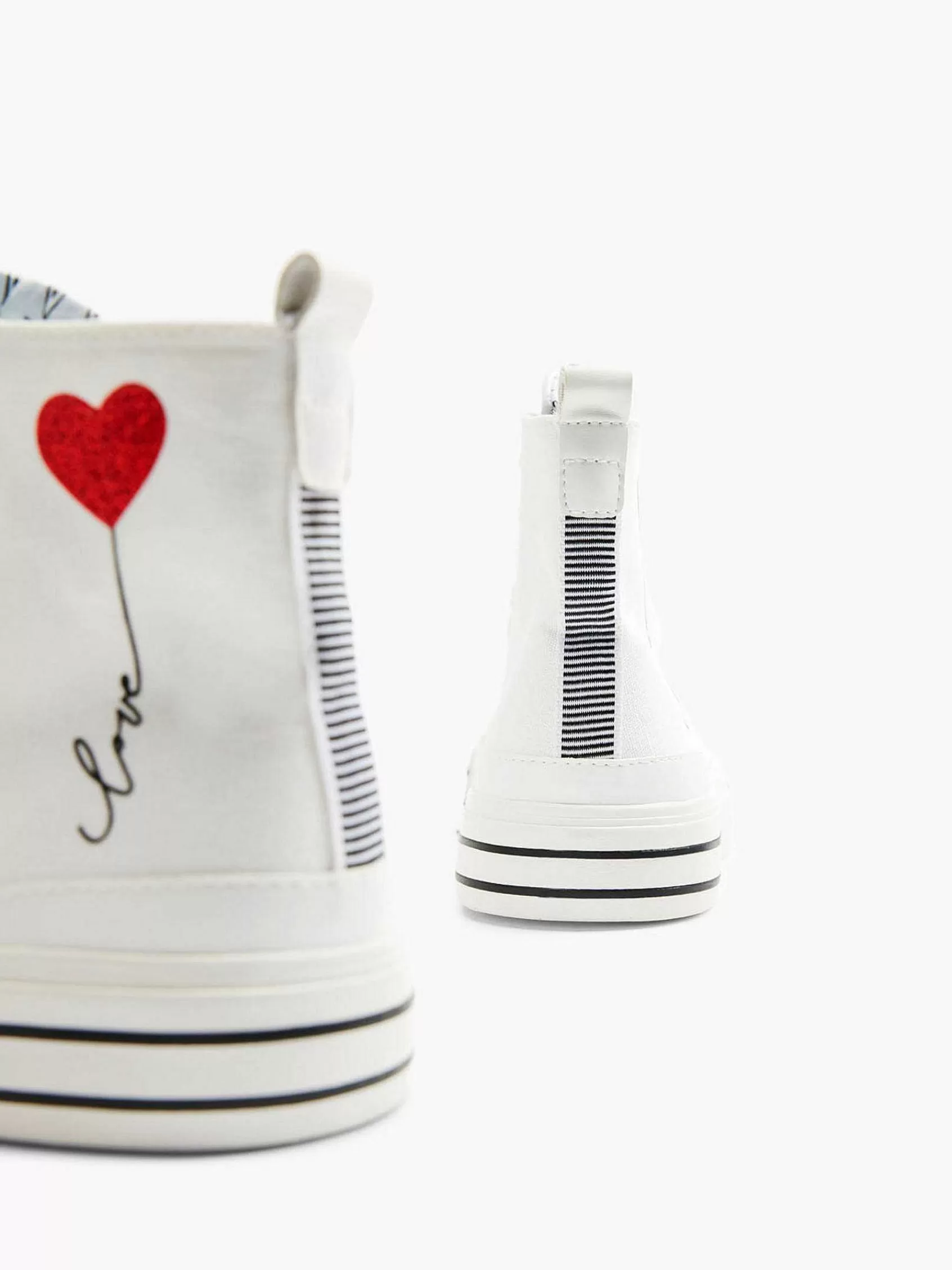 Graceland Sneakers>Te Hoge Canvas Sneaker Hartje