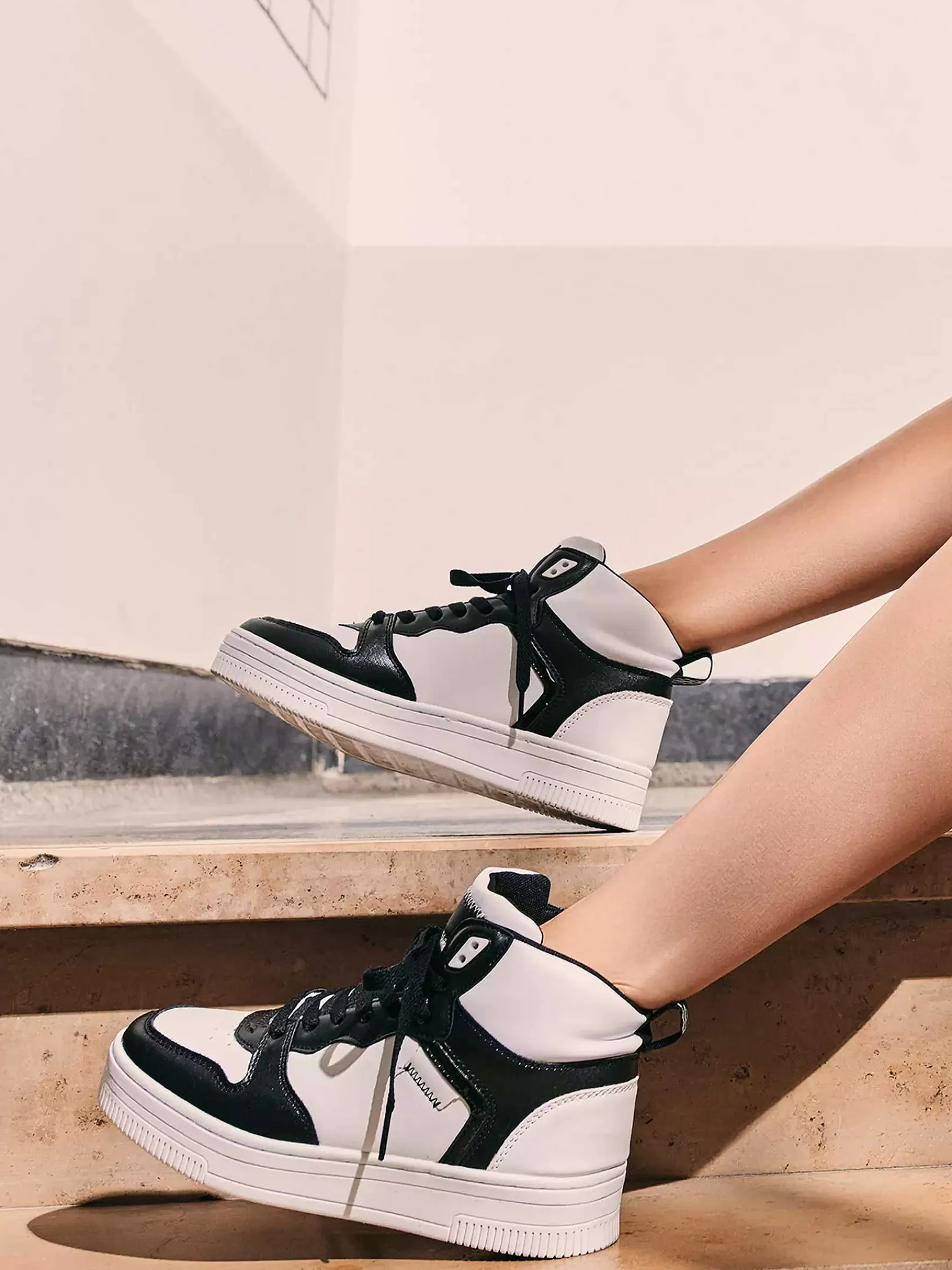 Oxmox Sneakers>Te Hoge Sneaker Roze