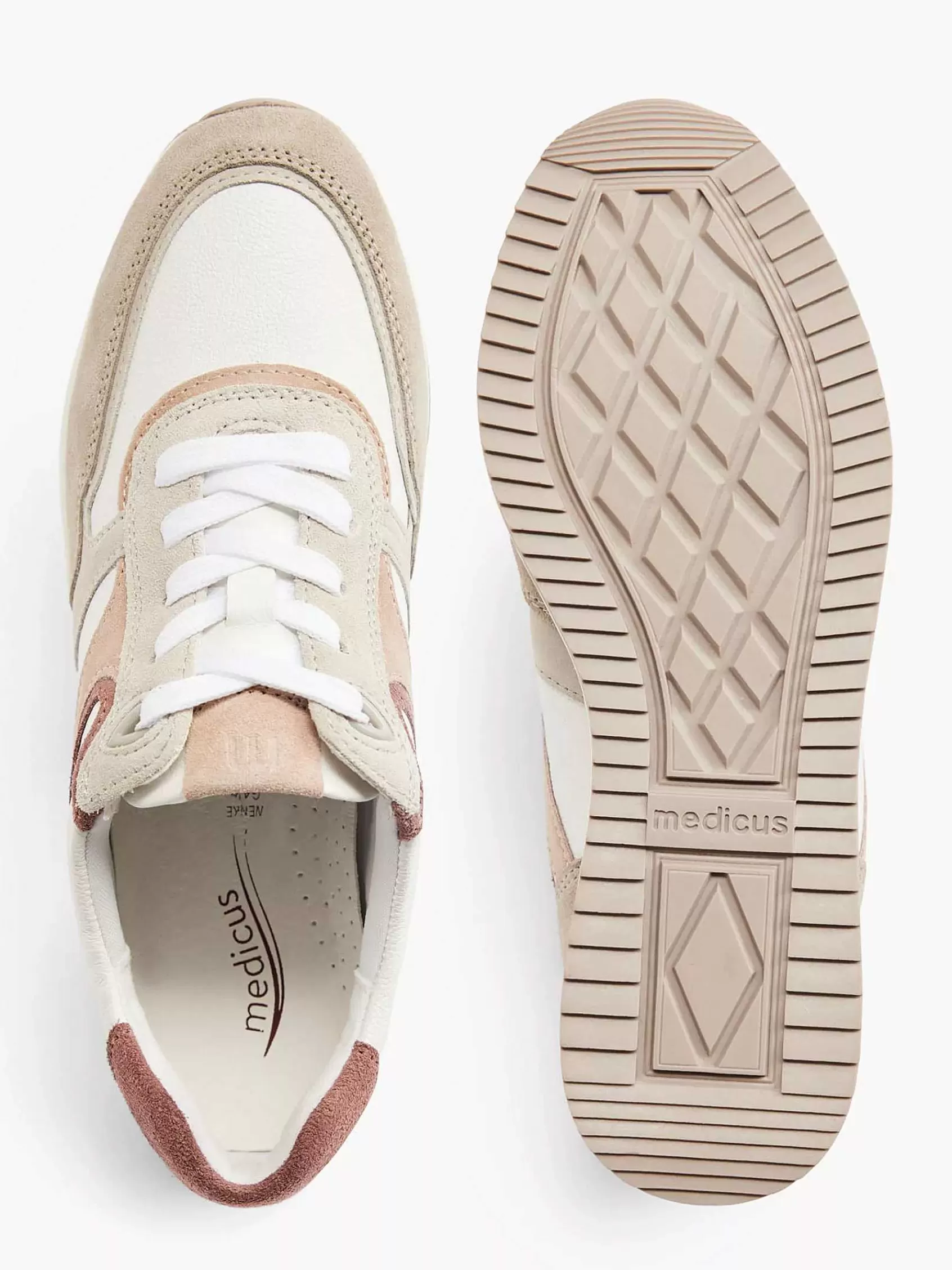 Medicus Comfort>Te Leren Sneaker Wit