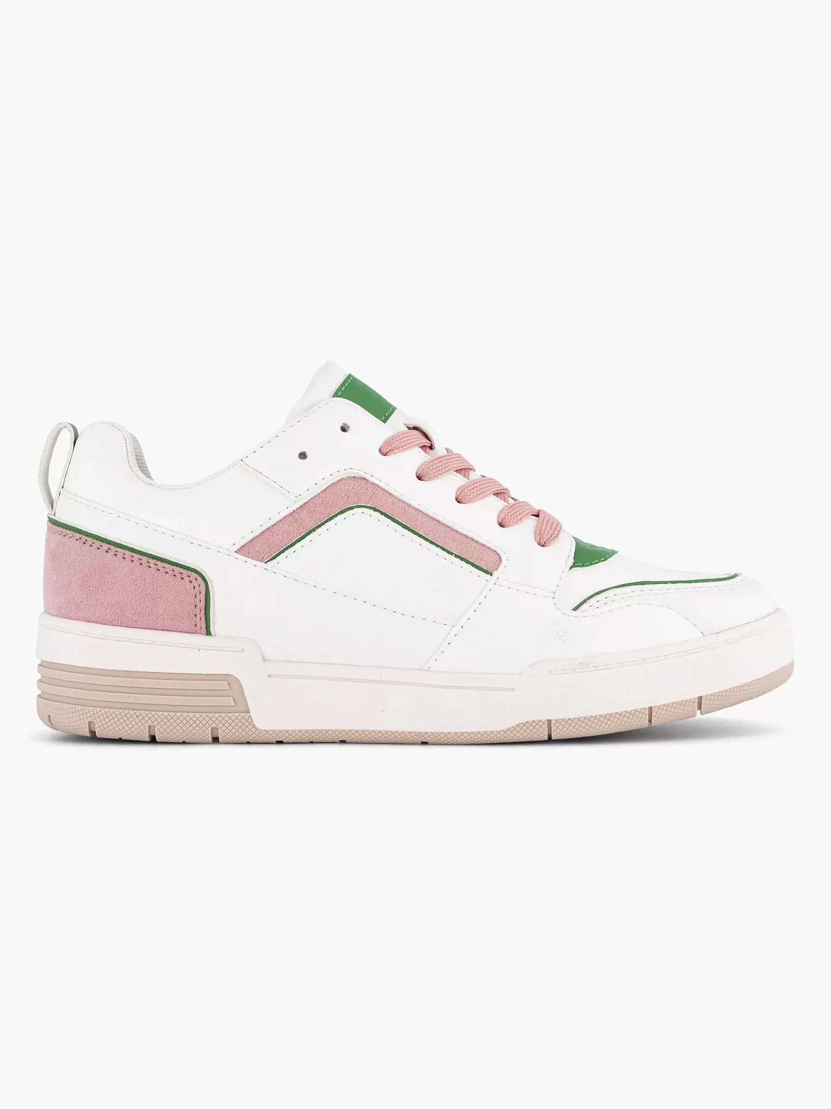 Oxmox Sneakers>Te Retro Sneaker Roze Wit