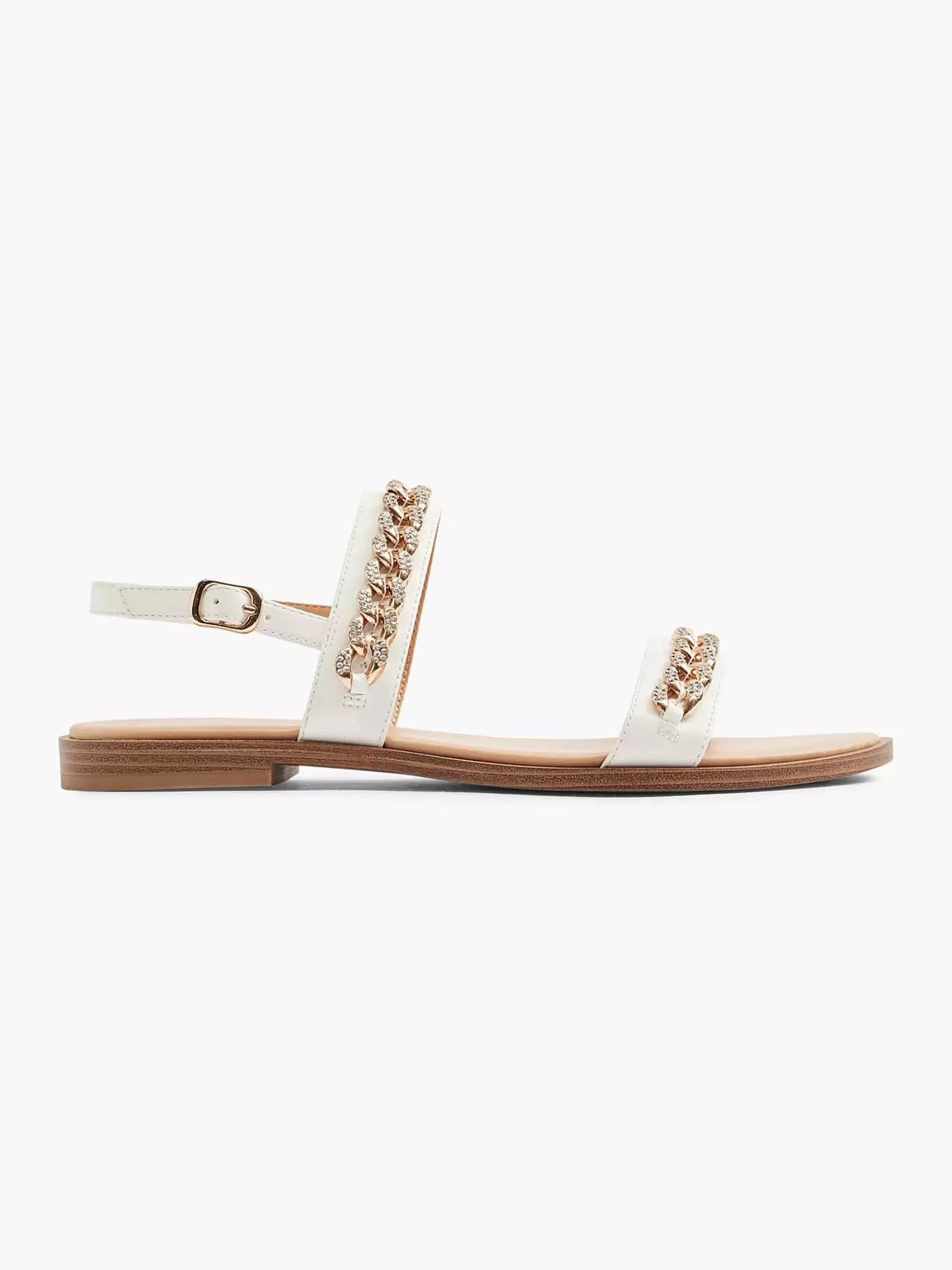 Graceland Sandalen>Te Sandaal Sierketting Wit
