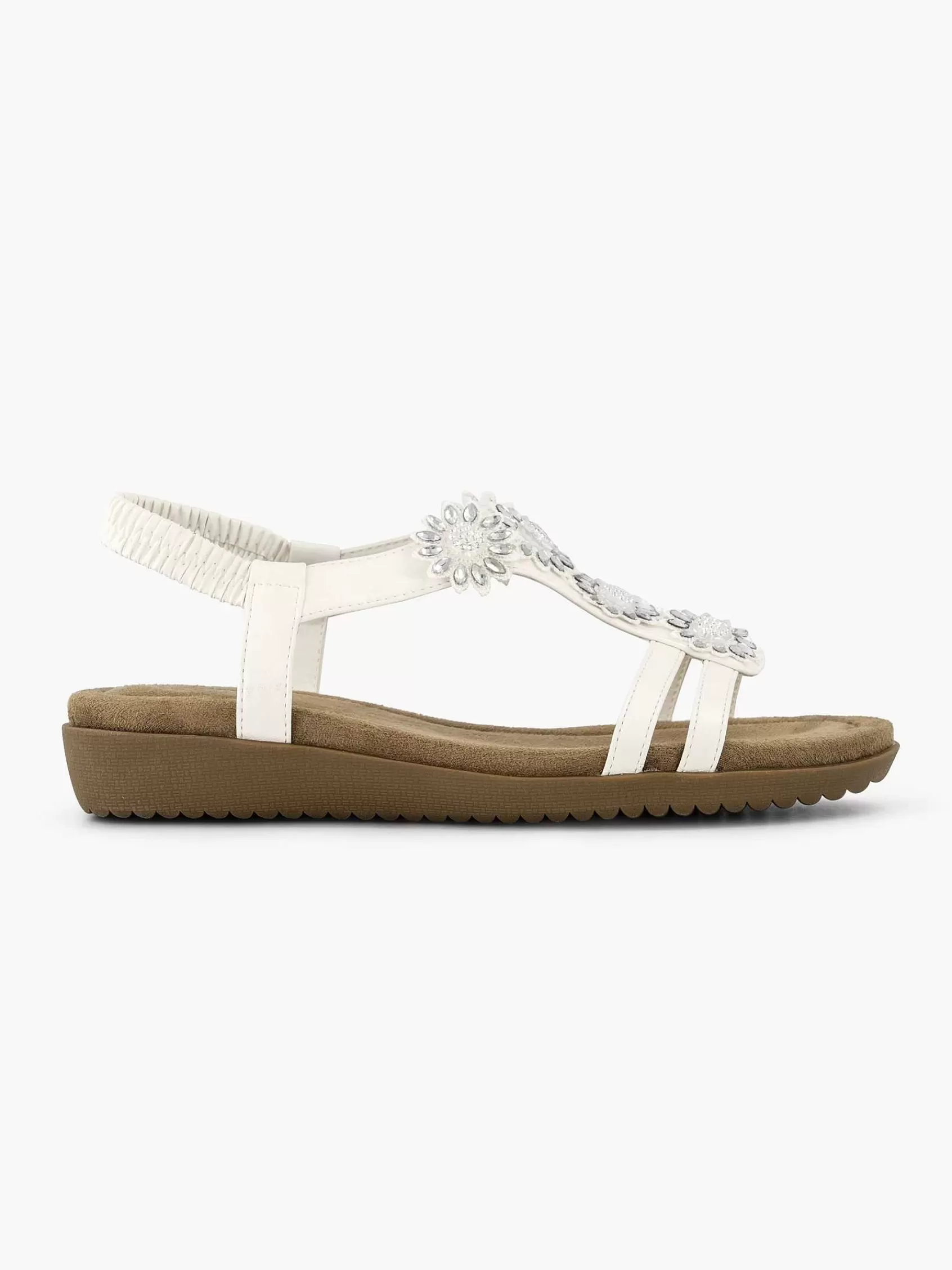 Easy Street Comfort>Te Sandaal Steentjes Wit
