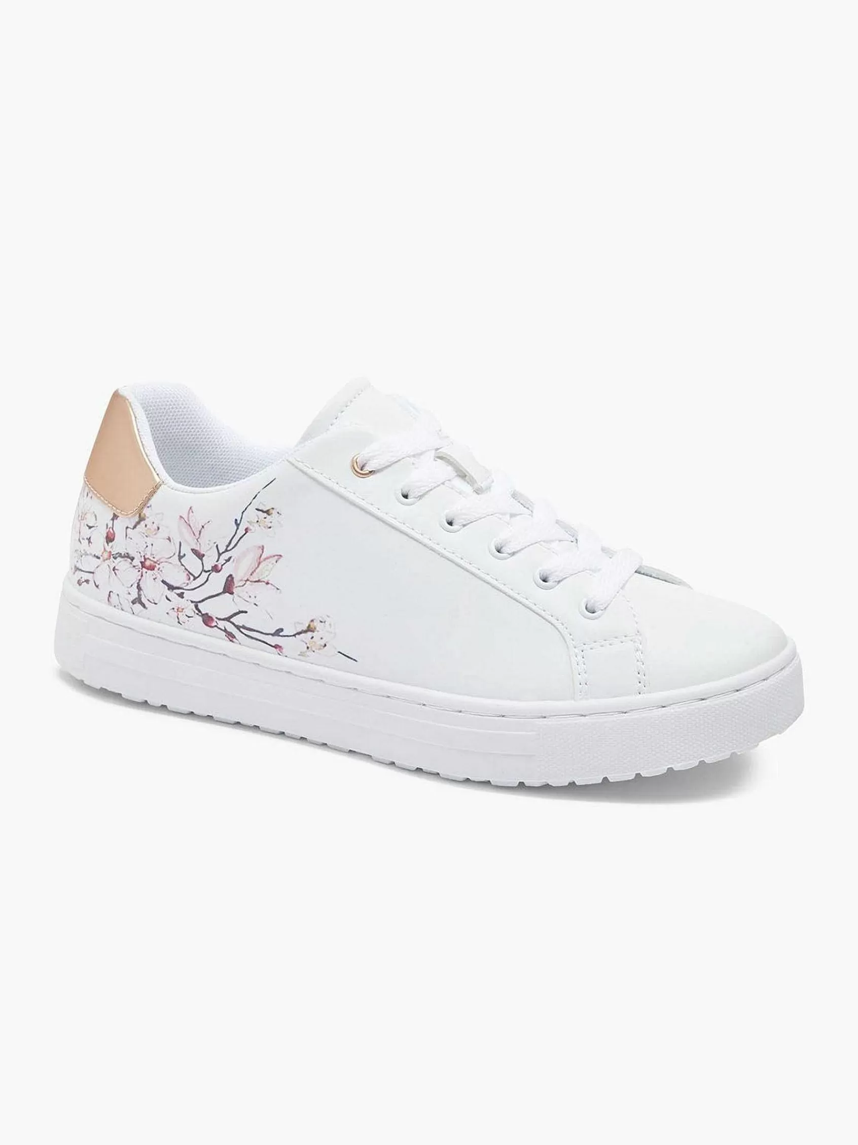 Graceland Sneakers>Te Sneaker Bloemenprint Wit