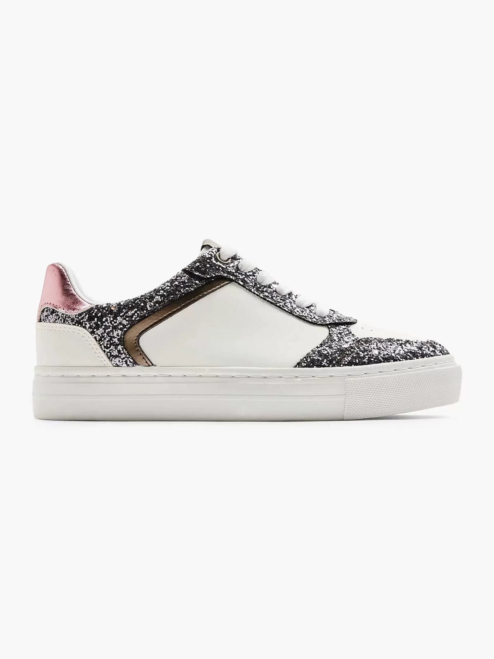 Graceland Sneakers>Te Sneaker Glitter Wit