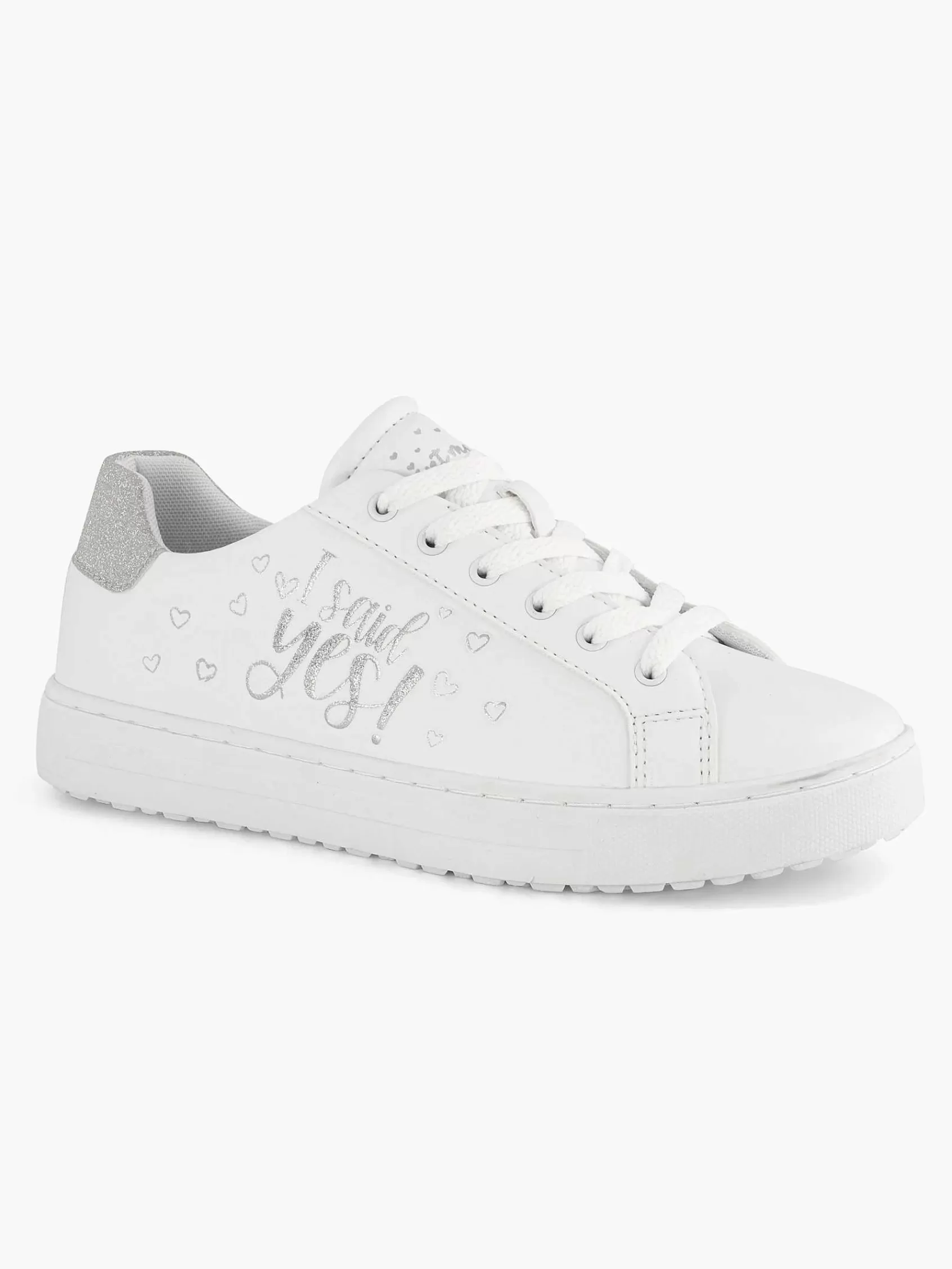 Graceland Sneakers>Te Sneaker Glitter Wit