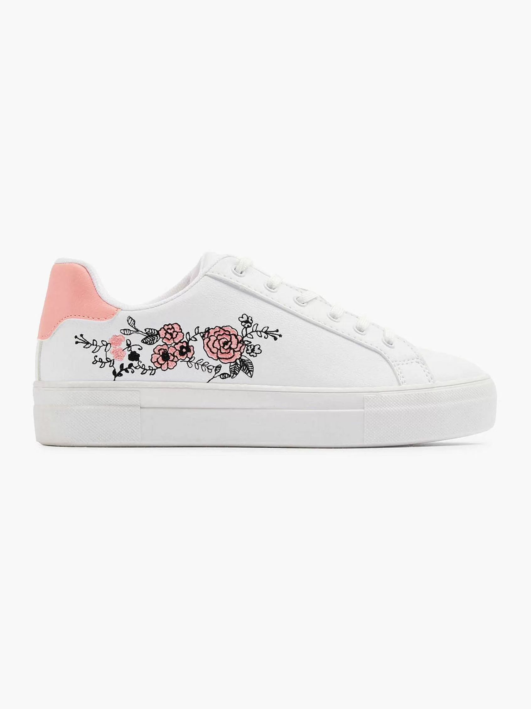Graceland Sneakers>Te Sneaker Roze Bloemen Wit