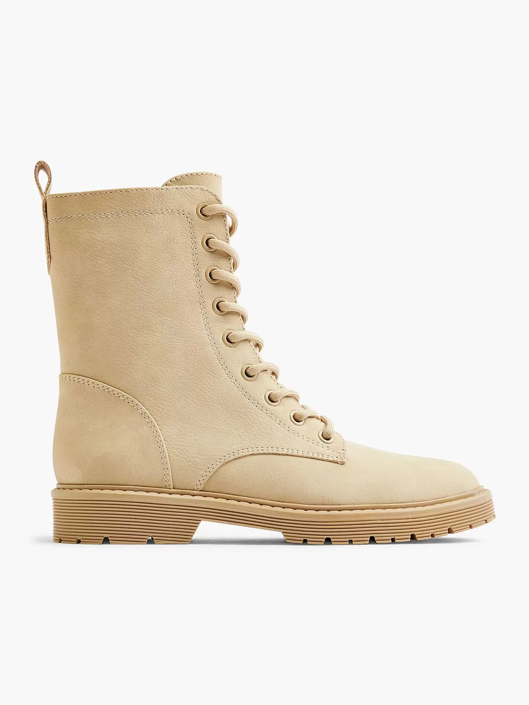 Graceland Enkellaarzen & Boots>Veterboot Beige