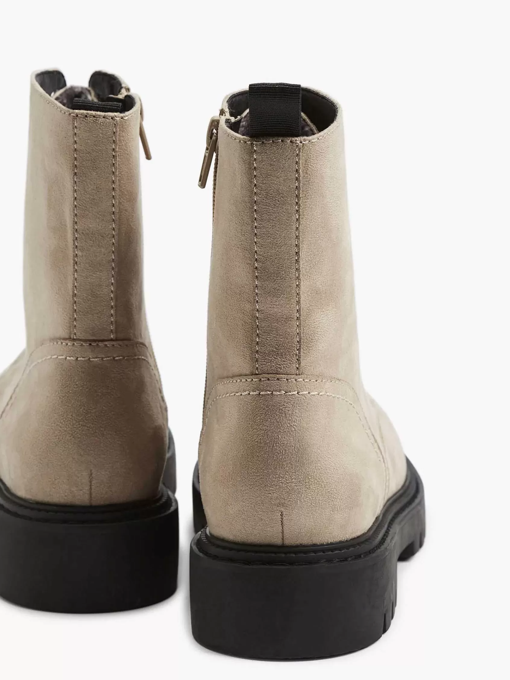 Graceland Enkellaarzen & Boots>Veterboot Beige
