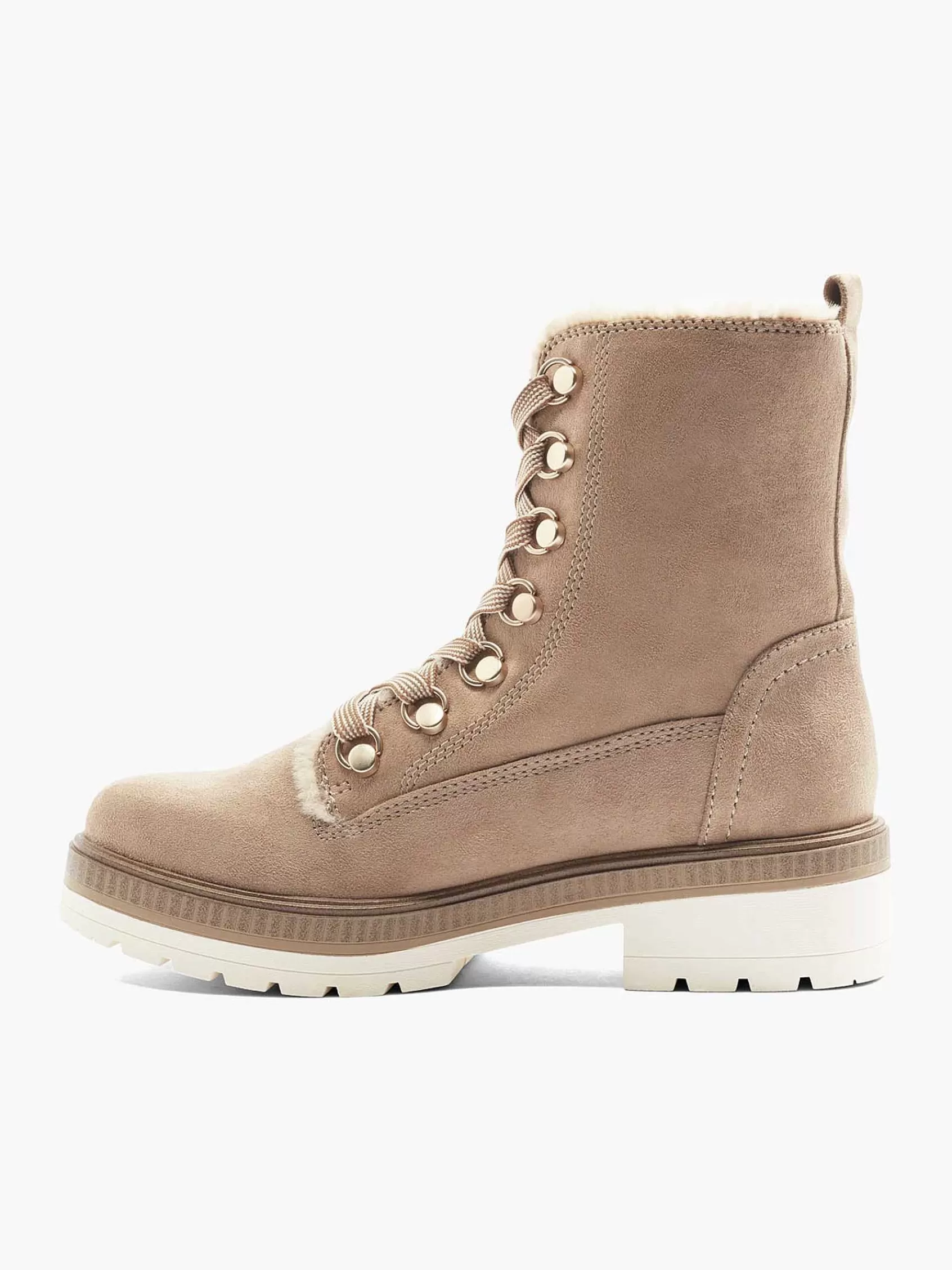 Landrover Enkellaarzen & Boots>Veterboot Gevoerd Beige