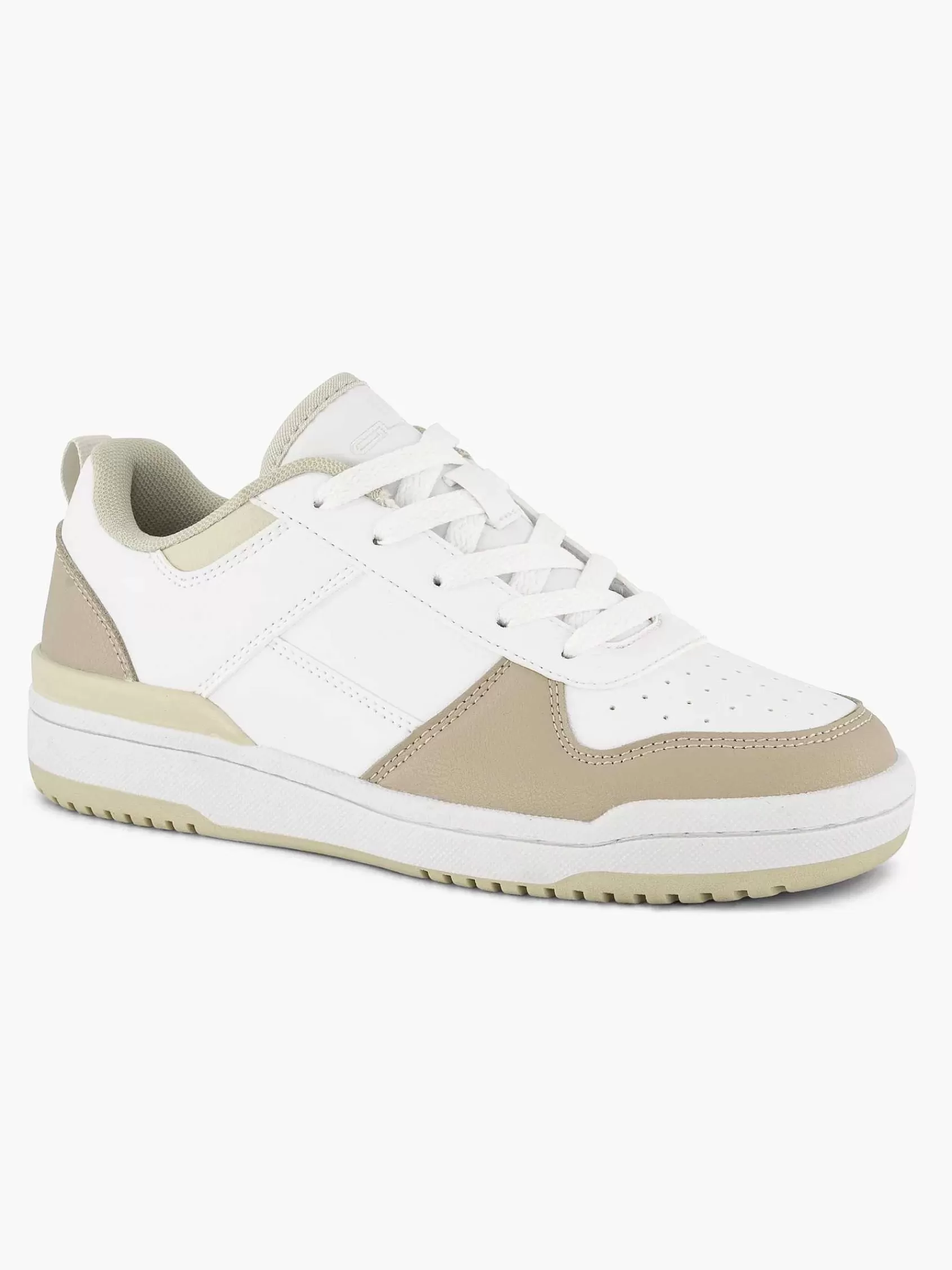 Graceland Sneakers>Witte Lage Sneaker Beige