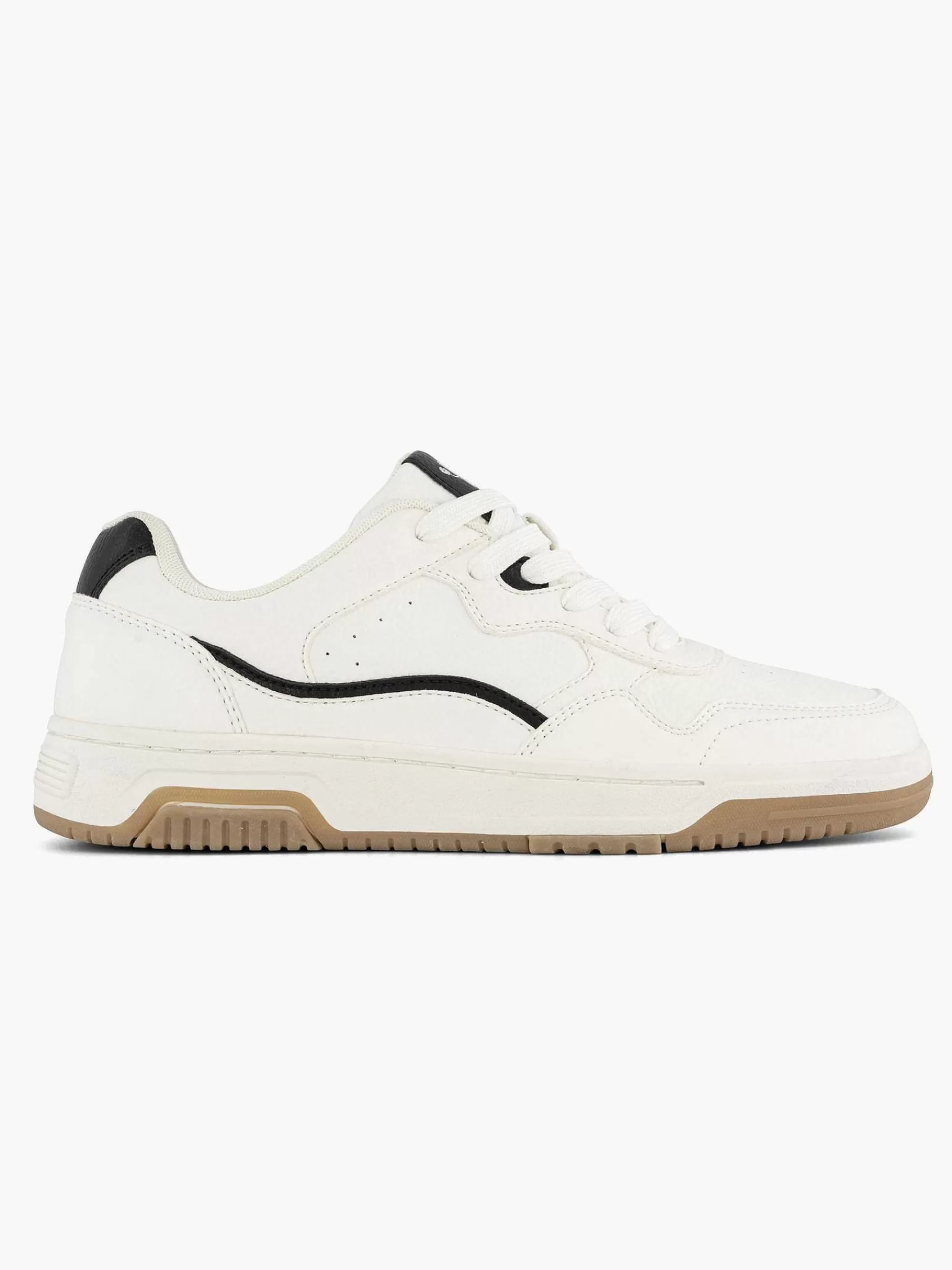 Memphis One Sneakers>Witte Lage Sneakers Zwart Wit